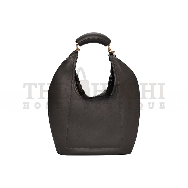 L0ew* MEDIUM SOFT NAPPA SHEEP LEATHER SQUEEZE BAG A914Q37X01-1100 (34*33*13.5cm) Master Quality