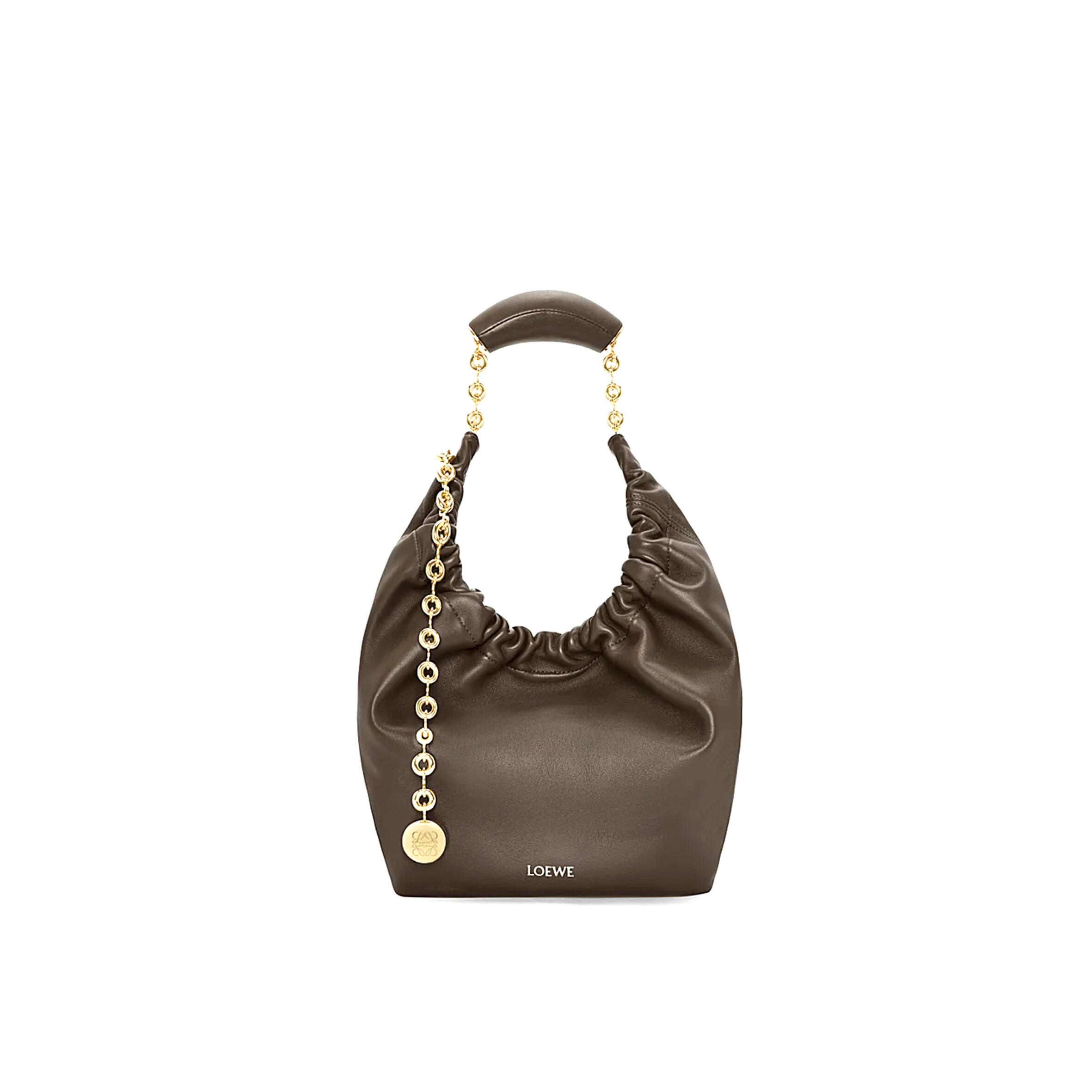 L0ew* SMALL SOFT NAPPA SHEEP LEATHER SQUEEZE BAG A914NCHX01-01 (29*24*10.5cm) Master Quality