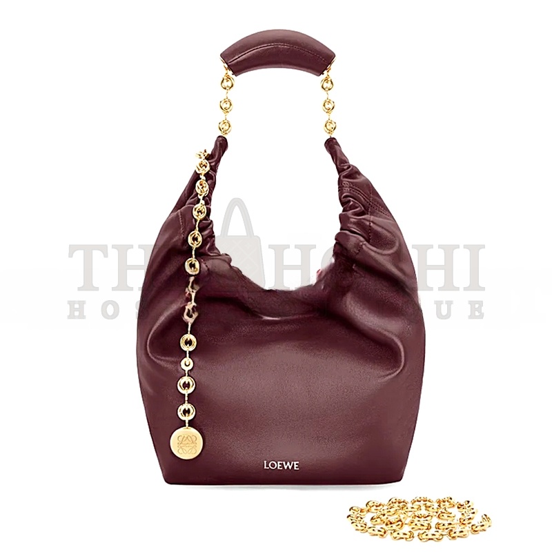 L0ew* SMALL SOFT NAPPA SHEEP LEATHER SQUEEZE BAG A914NCHX01-03 (29*24*10.5cm) Master Quality