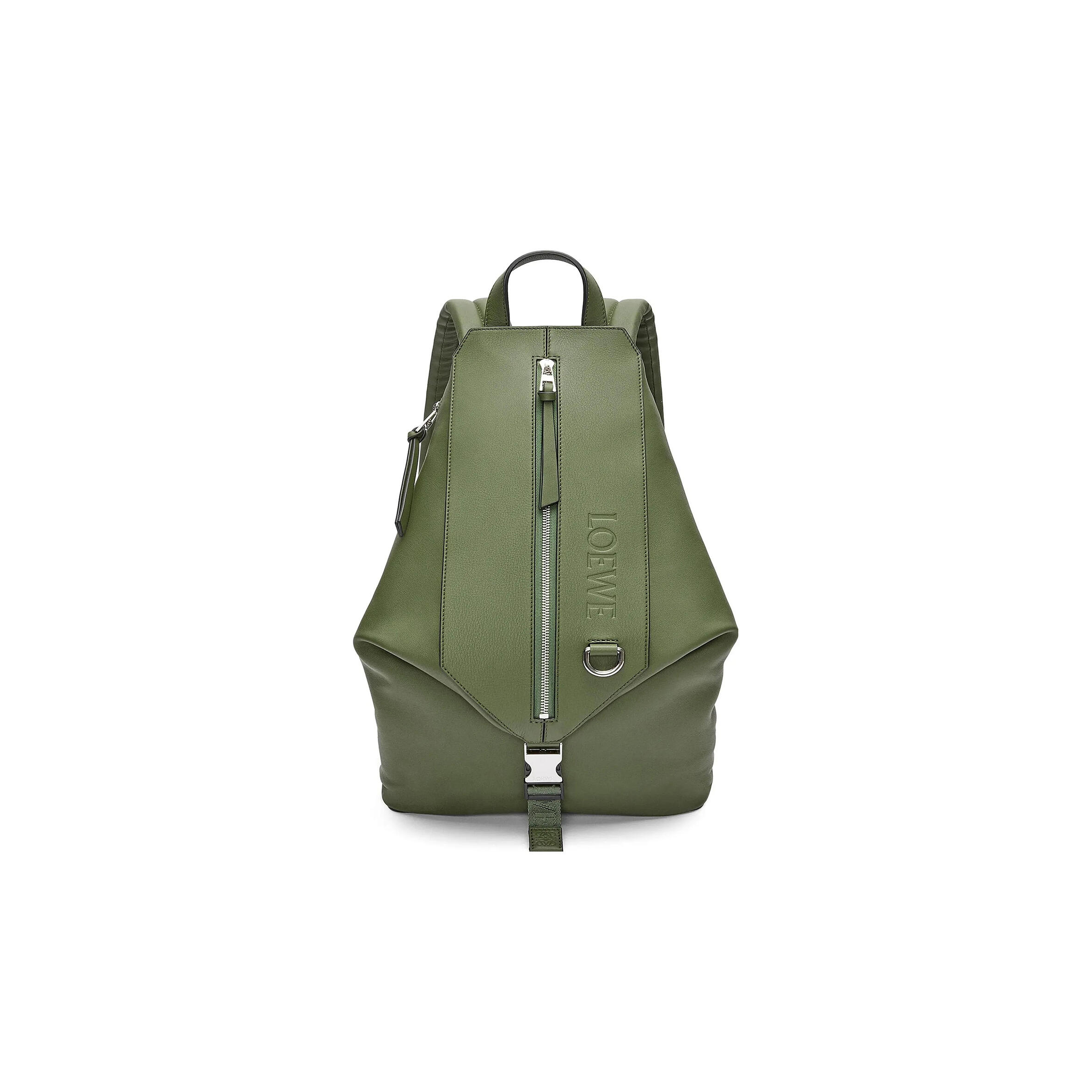 L0ew* CONVERTIBLE GREEN BACKPACK B777W22X01 (41*24*16cm) Master Quality