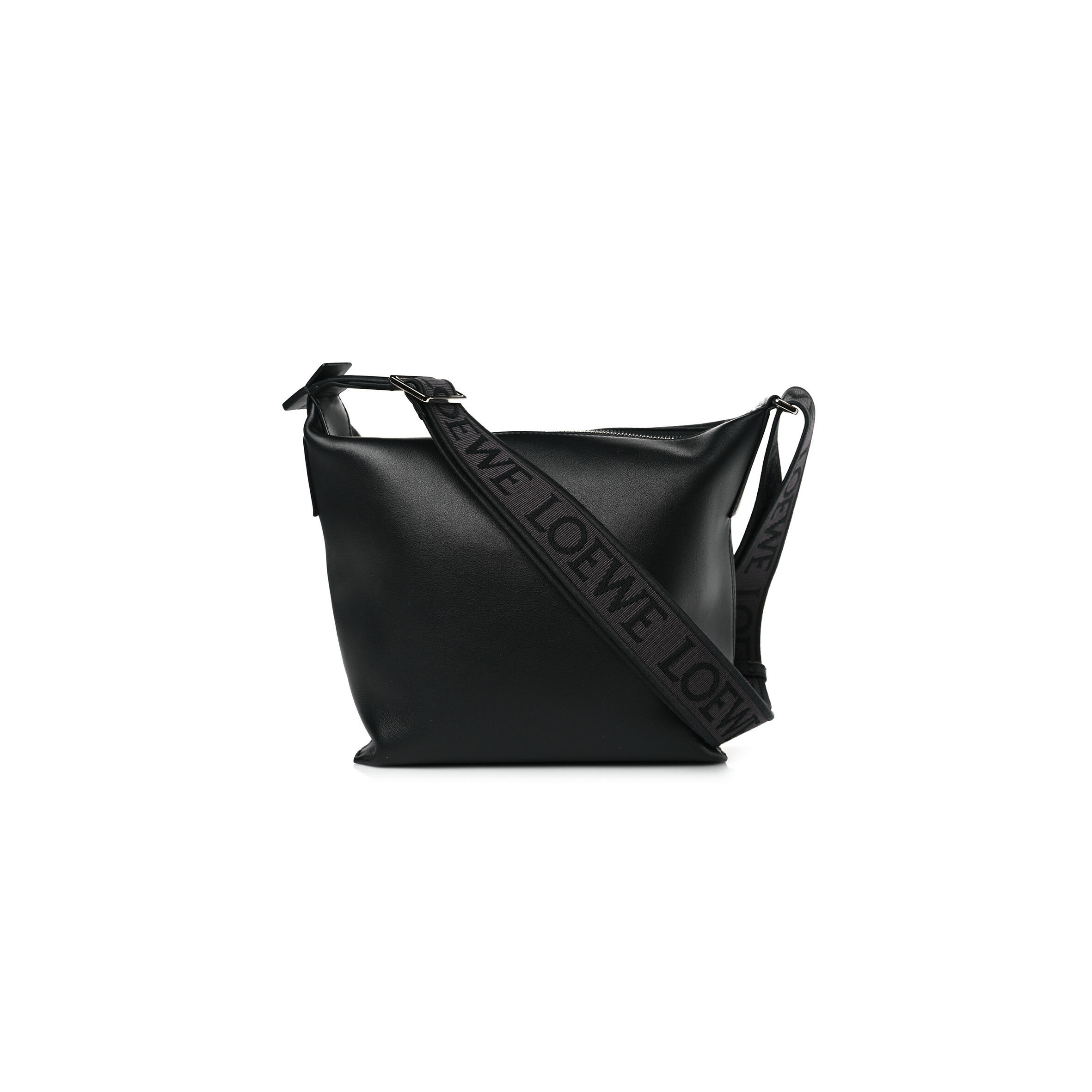 L0ew* S*pPLE SMOOTH CALFSKIN JACQUARD SMALL CUBI BAG BLACK (23*21*11cm) Master Quality