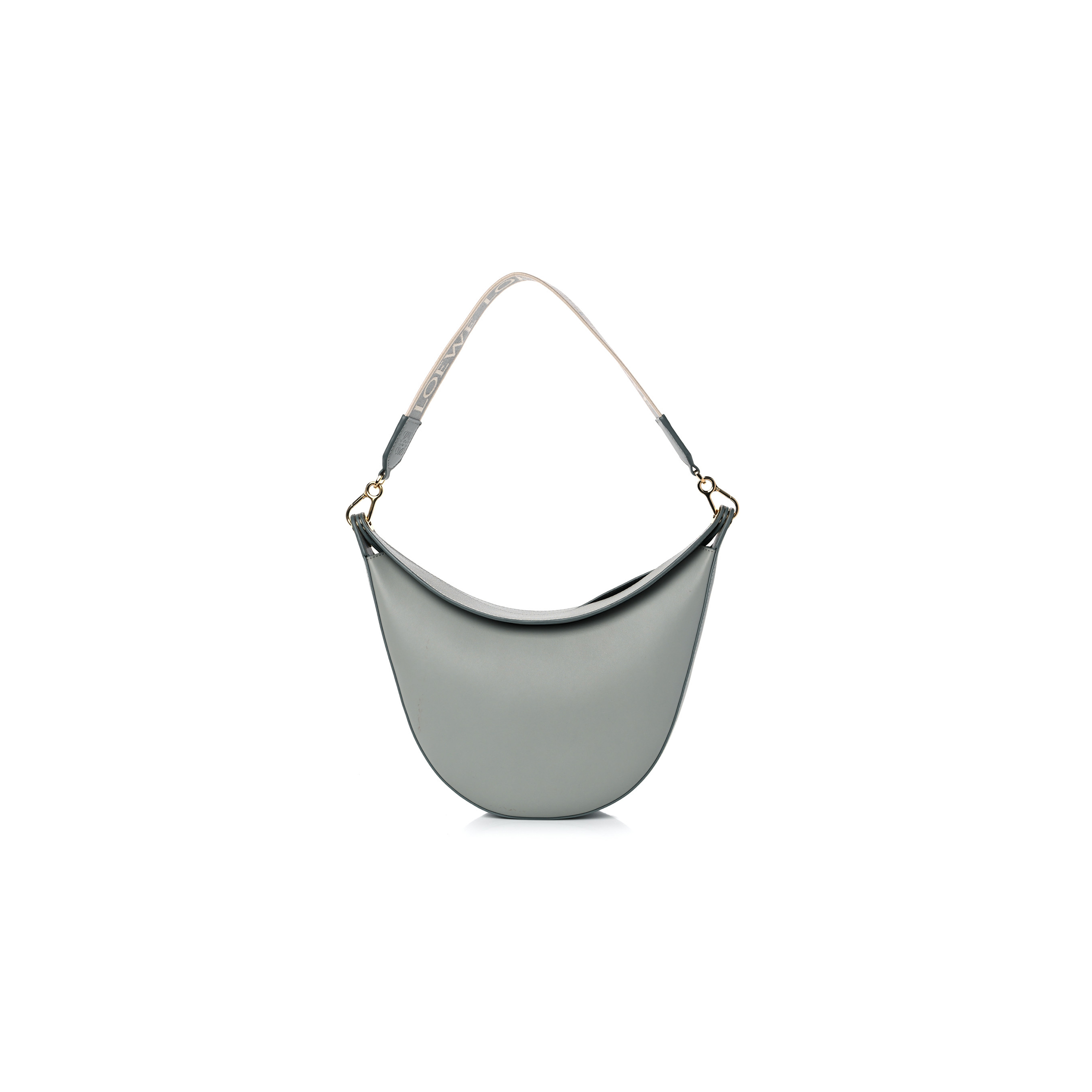 L0ew* SATIN CALFSKIN JACQUARD LUNA BAG ASH GREY (20*17*8cm) Master Quality