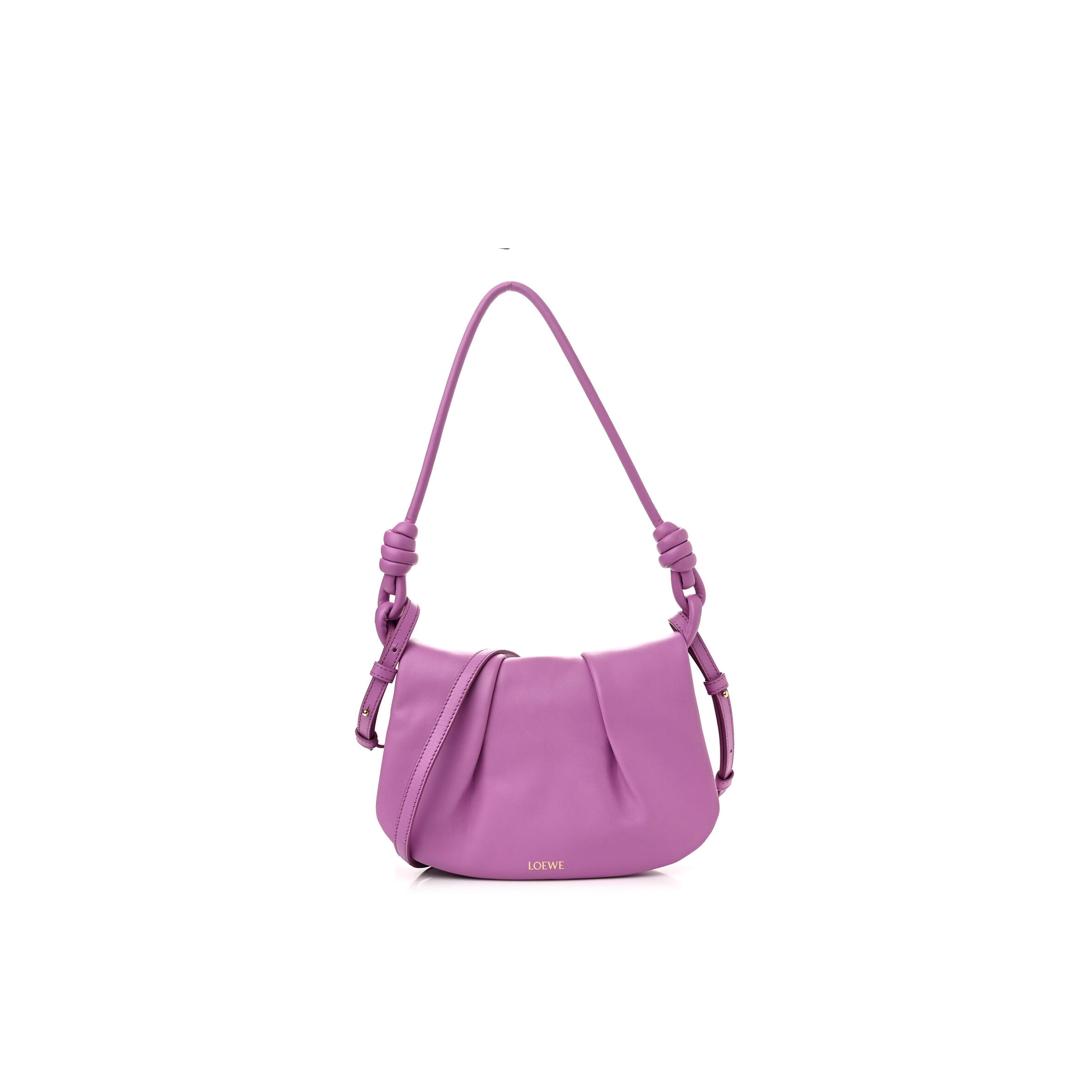 L0ew* SHINY NAPPA CALFSKIN PASEO SATCHEL ROCKROSE (25*17*8cm) Master Quality