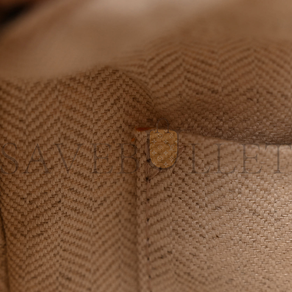 L0ew* CALFSKIN SMALL PUZZLE BAG DUSTY BEIGE SOFT WHITE (24*16.5*10.5cm) Master Quality