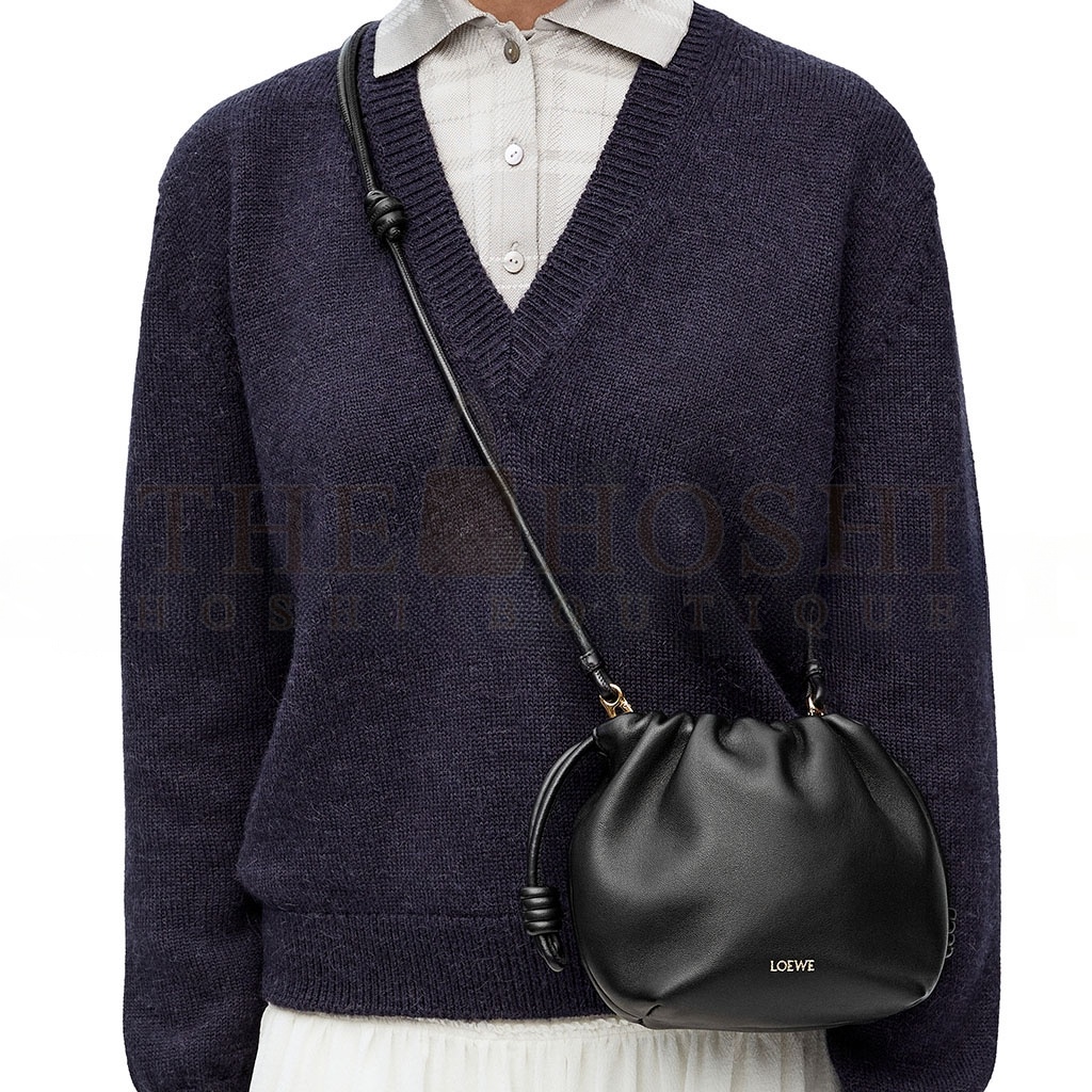 L0ew* MINI FLAMENCO PURSE BAG IN MELLOW NAPPA LAMBSKIN A914CBPX03-1100 (23*17*5.5cm) Master Quality