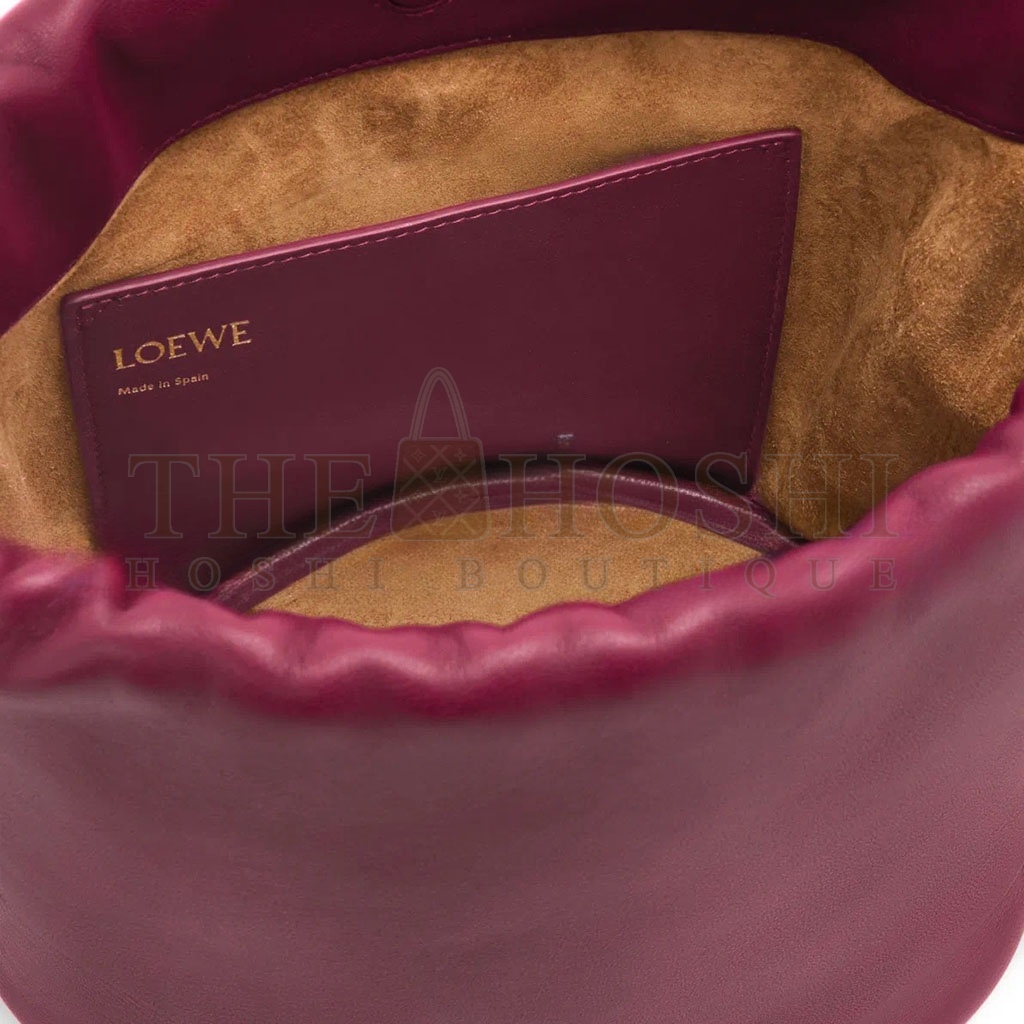 L0ew* FLAMENCO PURSE BUCKET IN MELLOW NAPPA LAMBSKIN A411FPBX02-1048 (32*24*17cm) Master Quality