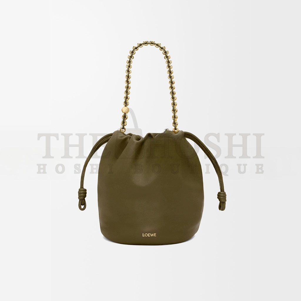 L0ew* FLAMENCO PURSE BUCKET IN MELLOW NAPPA LAMBSKIN 0011091584 (32*24*17cm) Master Quality