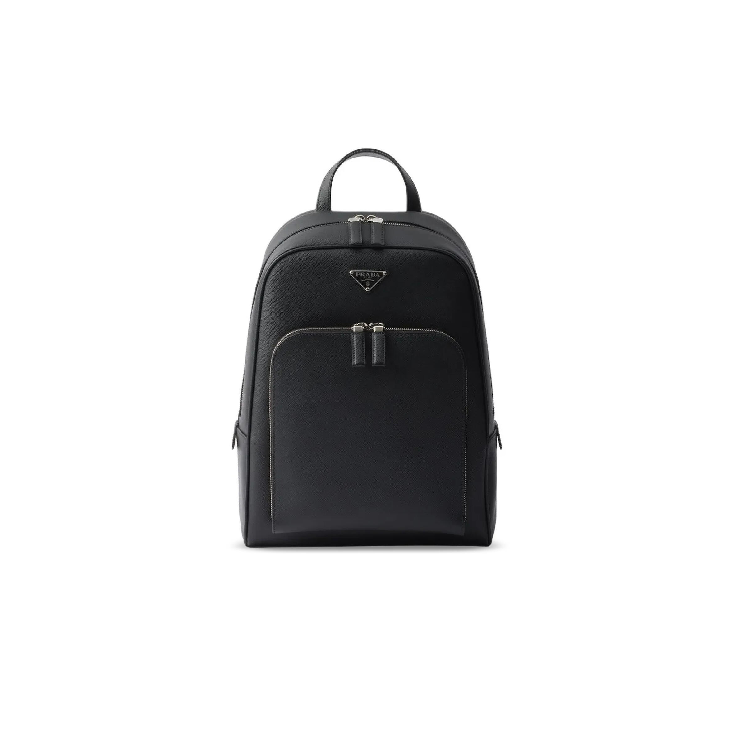 Pra*a SAFFIANO LEATHER BACKPACK 2VZ102 (28*40.5*12cm) Master Quality
