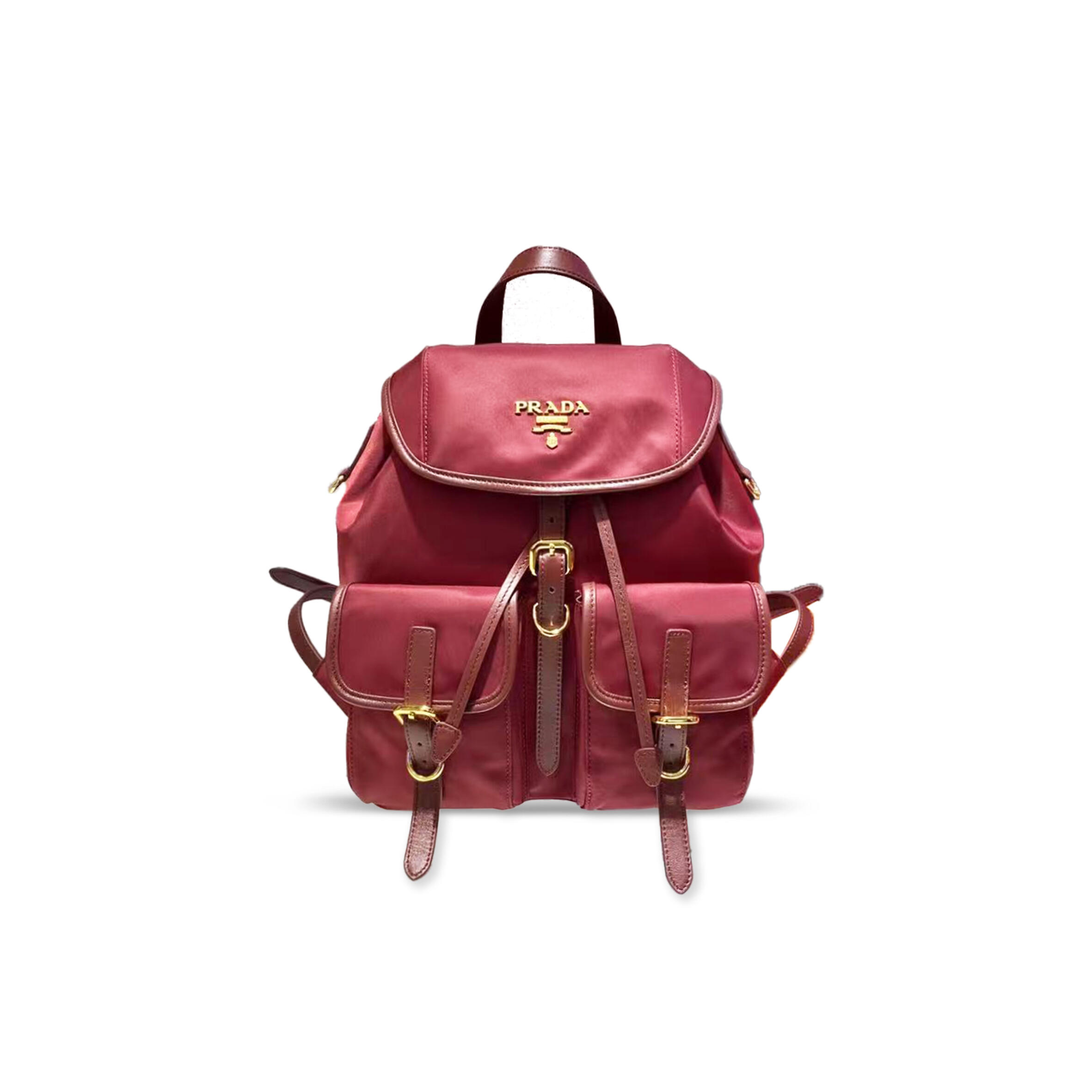 Pra*a NYLON BACKPACK 1BZ677A (28*24*12cm) Master Quality