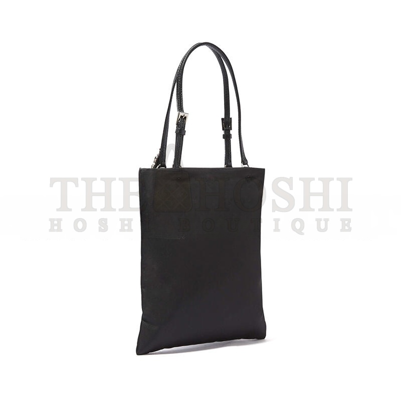 Pra*a LIGHTNING BOLT EMBELLISHED NYLON BAG  (18.5*17cm) Master Quality