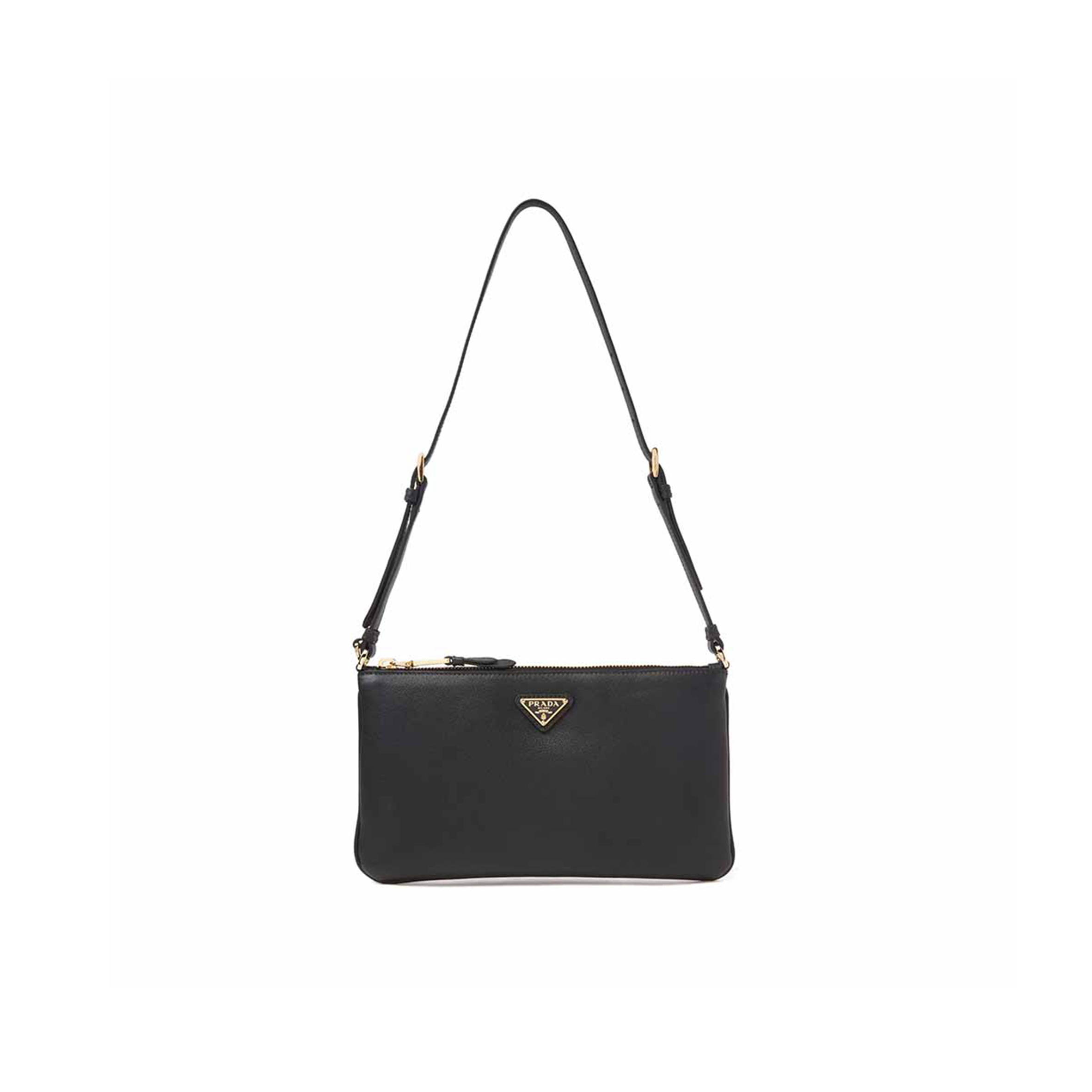Pra*a SMALL ENVELOPE SHOULDER BAG IN GRAINED LEATHER 1NE545 (24*14cm) Master Quality