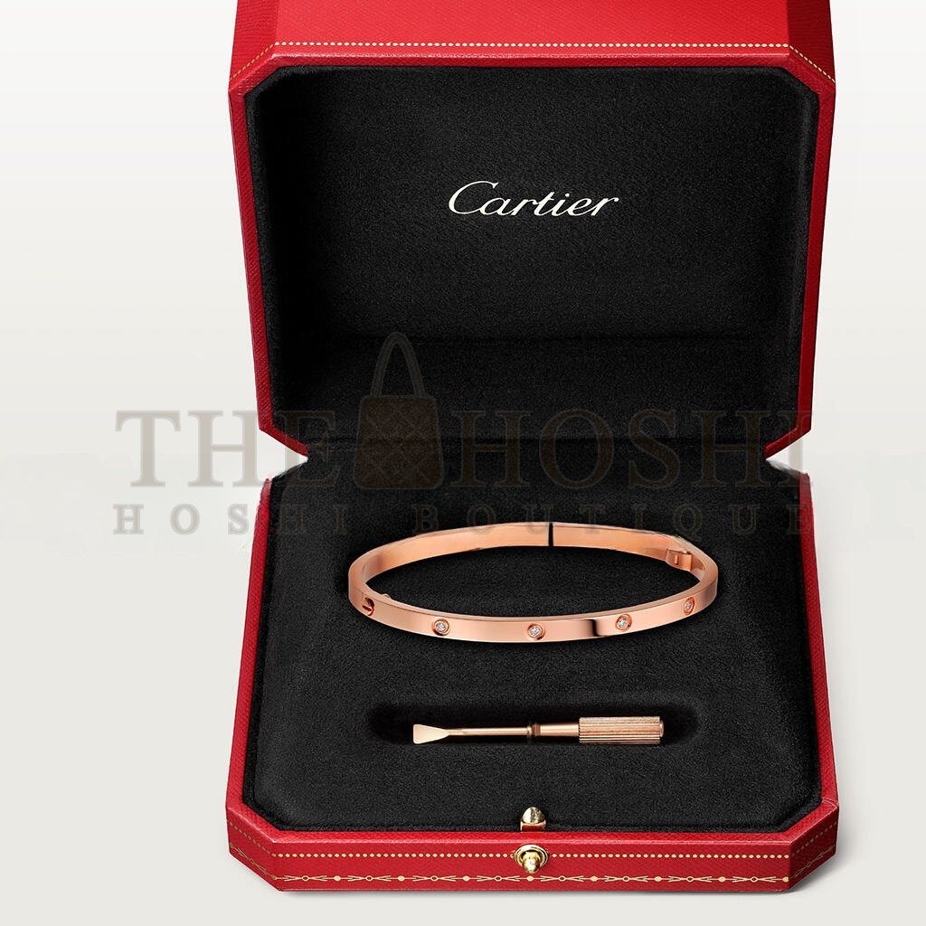 Ca*t1er  LOVE BRACELET, SMALL MODEL, 10 D1am0ndS  B6047917 Master Quality
