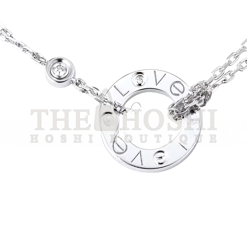 Ca*t1er LOVE NECKLACE, 2 D1am0ndS B7219400 Master Quality