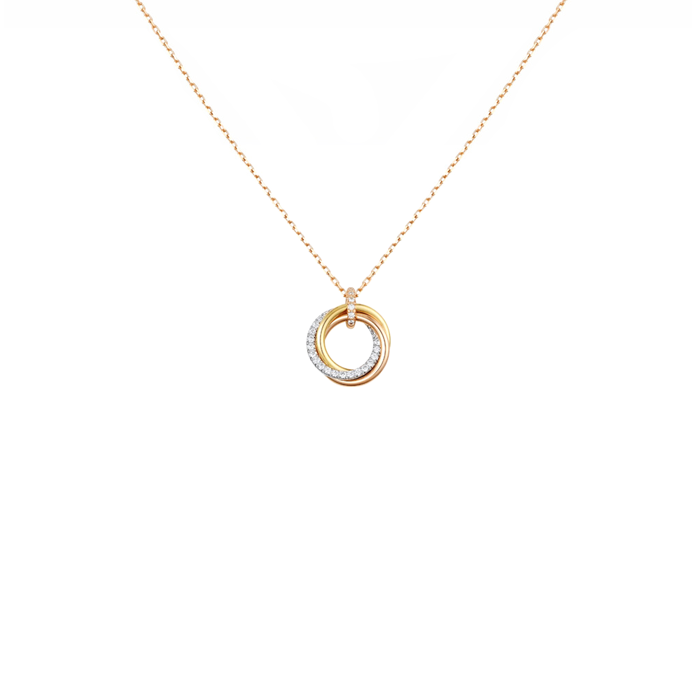 Ca*t1er TRINITY NECKLACE B7224586 Master Quality