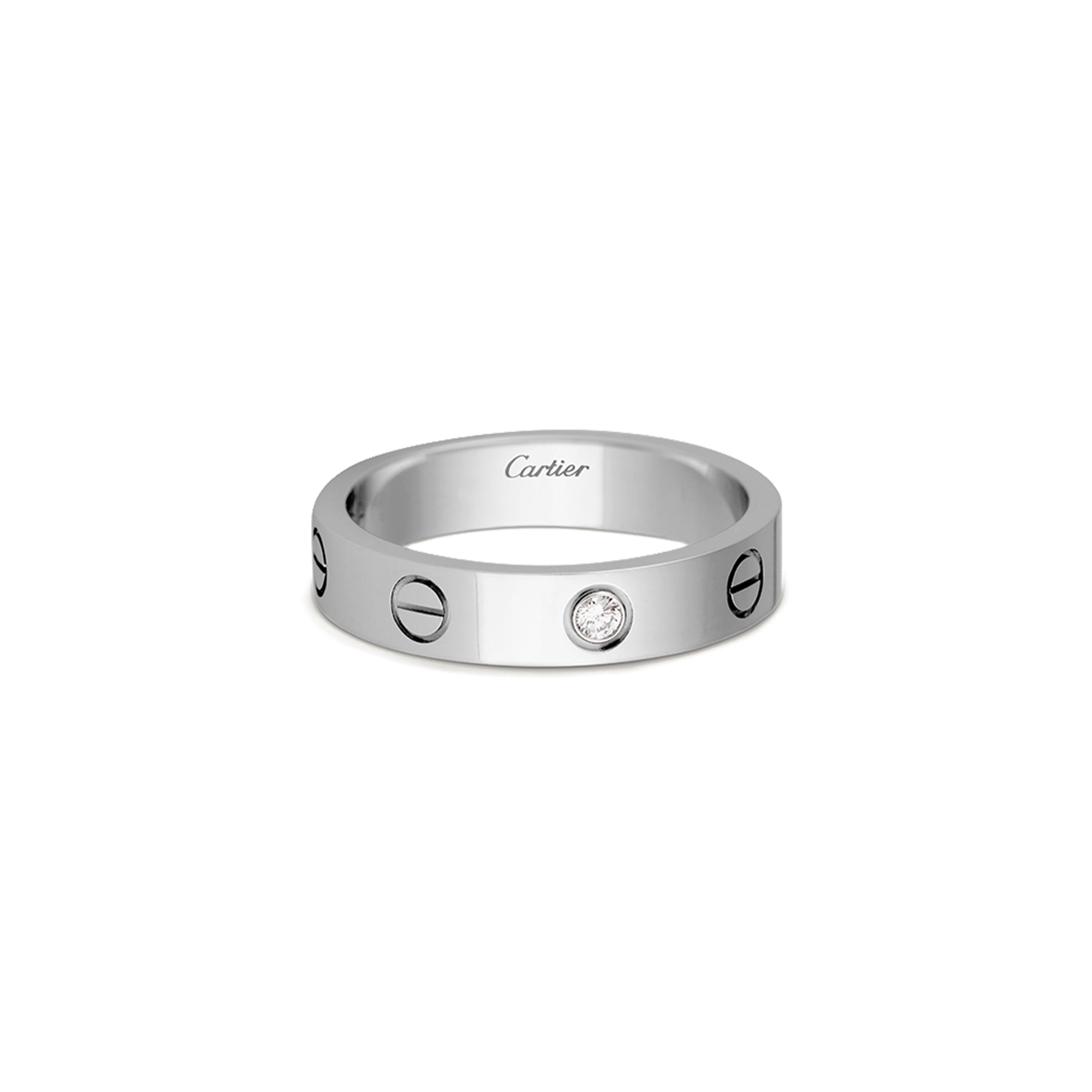 Ca*t1er  LOVE WEDDING BAND, 1 D1am0nd  B4050500 Master Quality