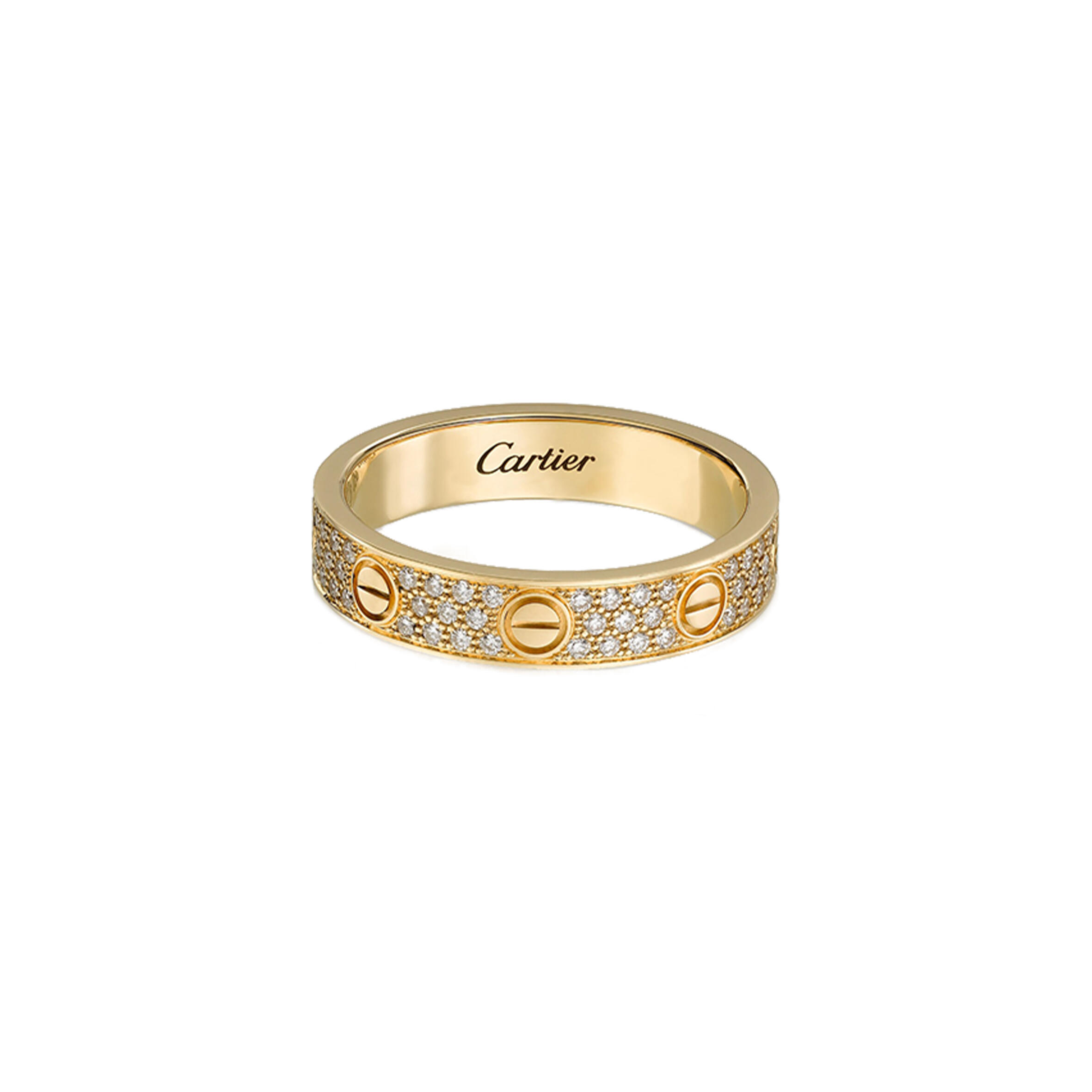 Ca*t1er  LOVE WEDDING BAND, D1am0nd-PAVED B4083300 Master Quality