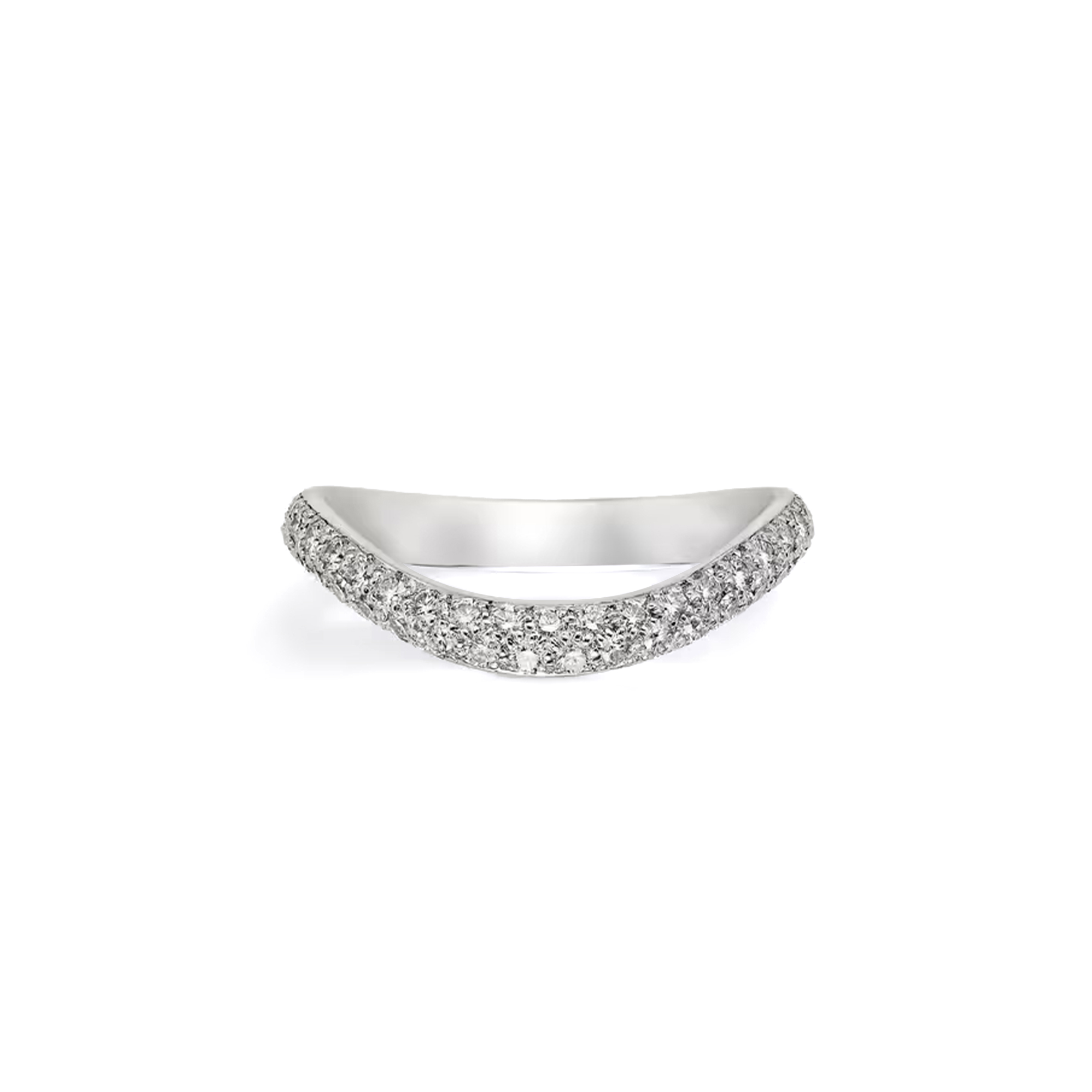Ca*t1er TRINITY RUBAN WEDDING RING, WIDTH 2.5 MM, PAVED B4099400 Master Quality