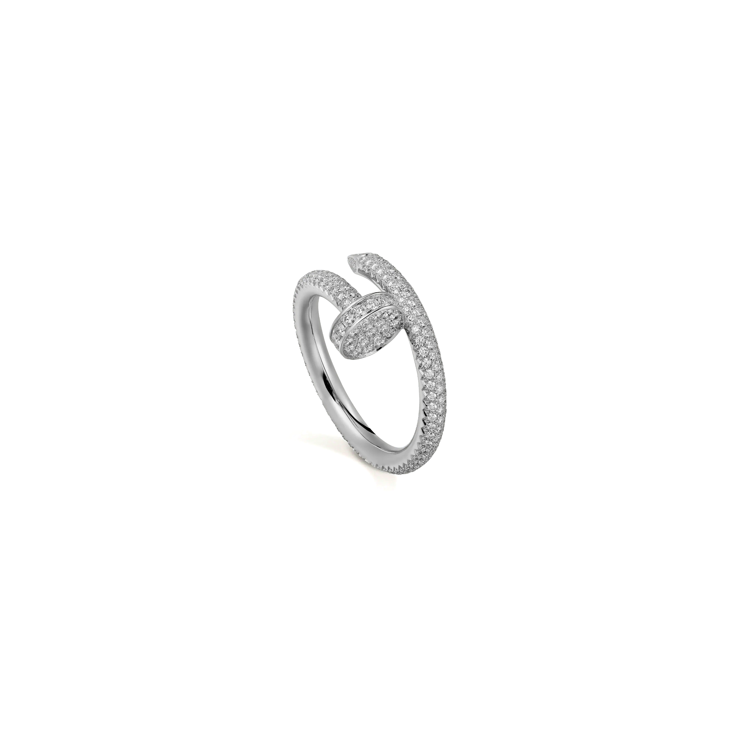 Ca*t1er JUSTE UN CLOU RING, CLASSIC MODEL, PAVED N4748700 Master Quality