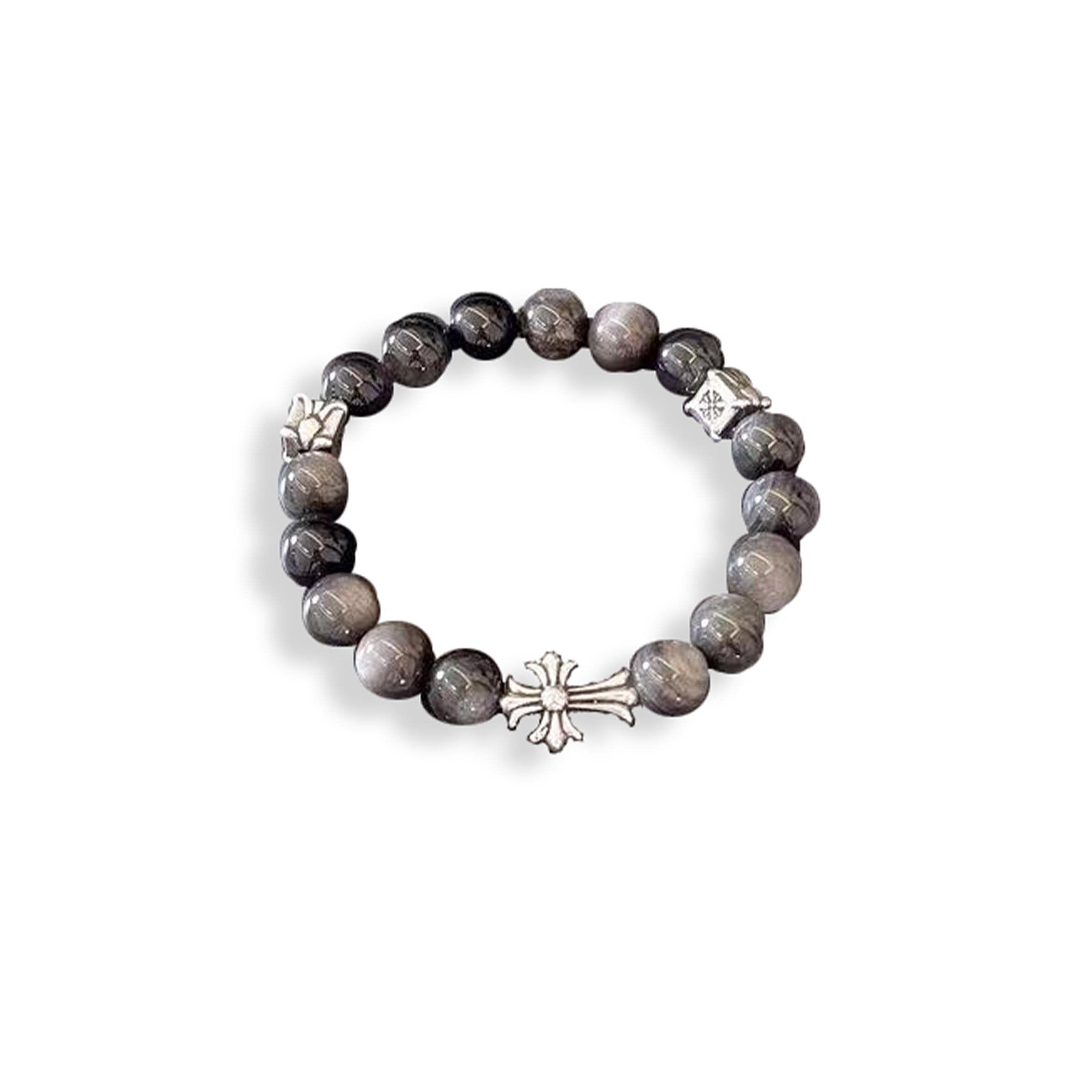 Ch*0me He**ts OBSIDIAN BRACELET 325717 Master Quality