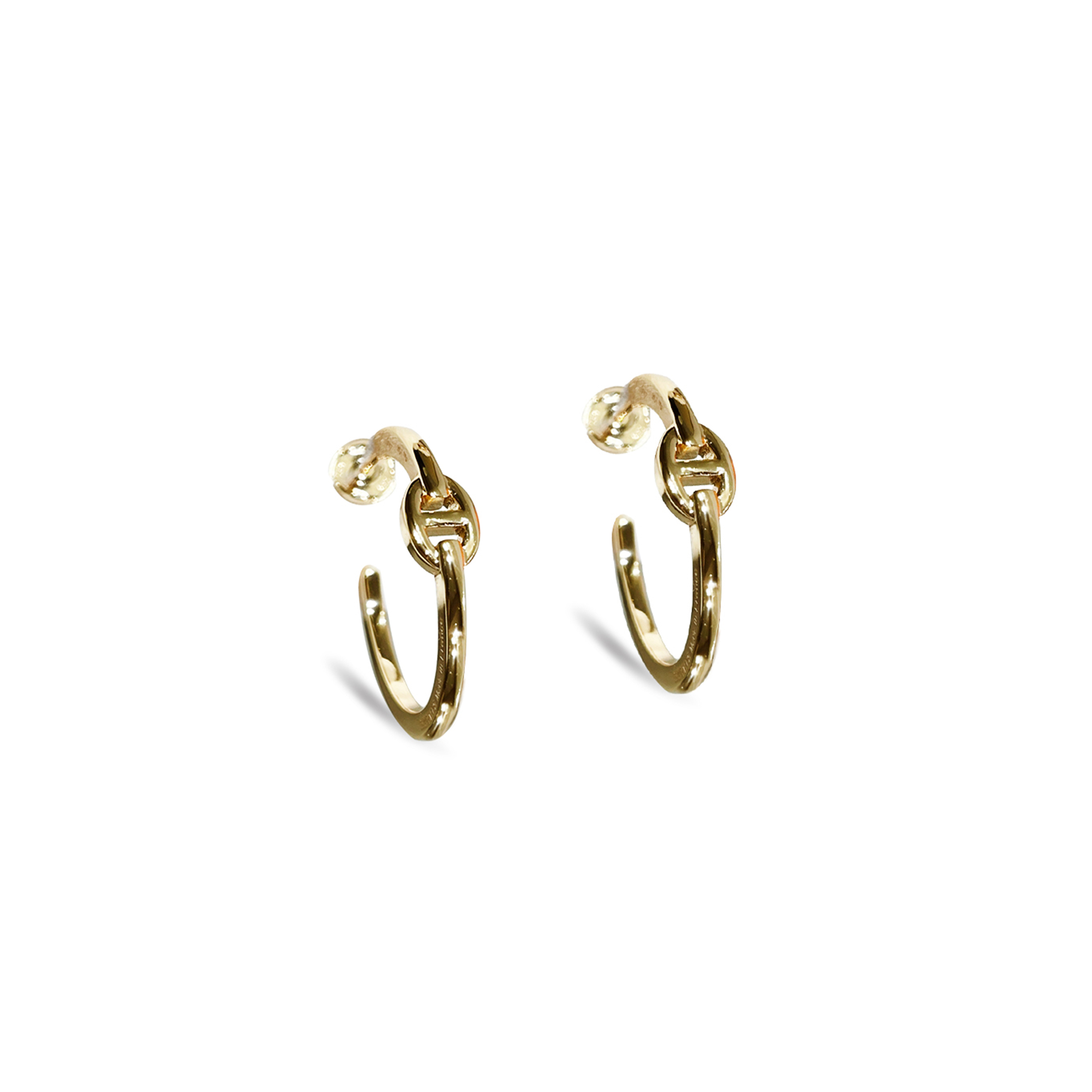 H**me5 CHAINE D'ANCRE ENCHAINEE EARRINGS, LARGE MODEL H109510H00 Master Quality