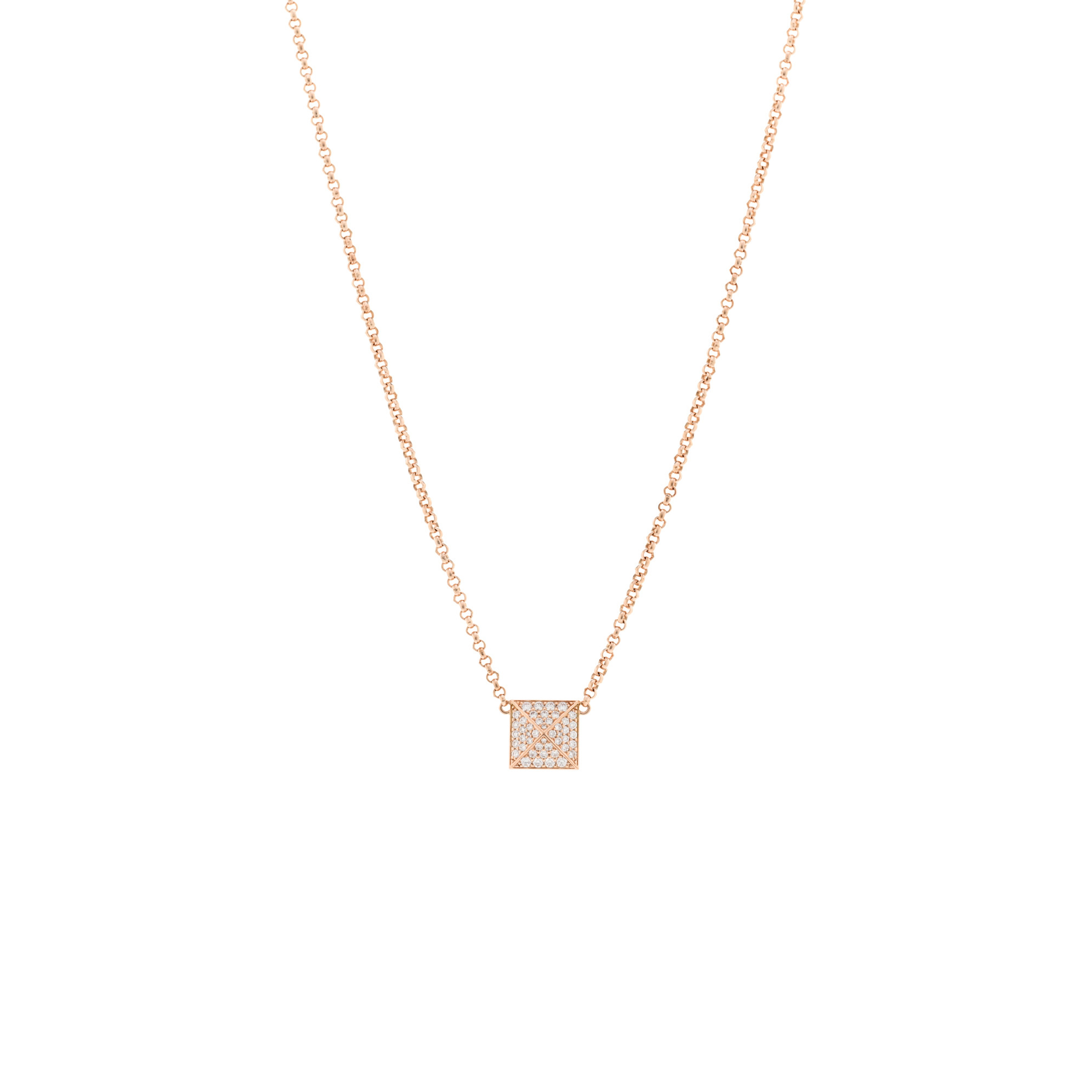 H**me5 18K ROSE GOLD D1am0nd GM CLOU D'H PENDANT NECKLACE Master Quality