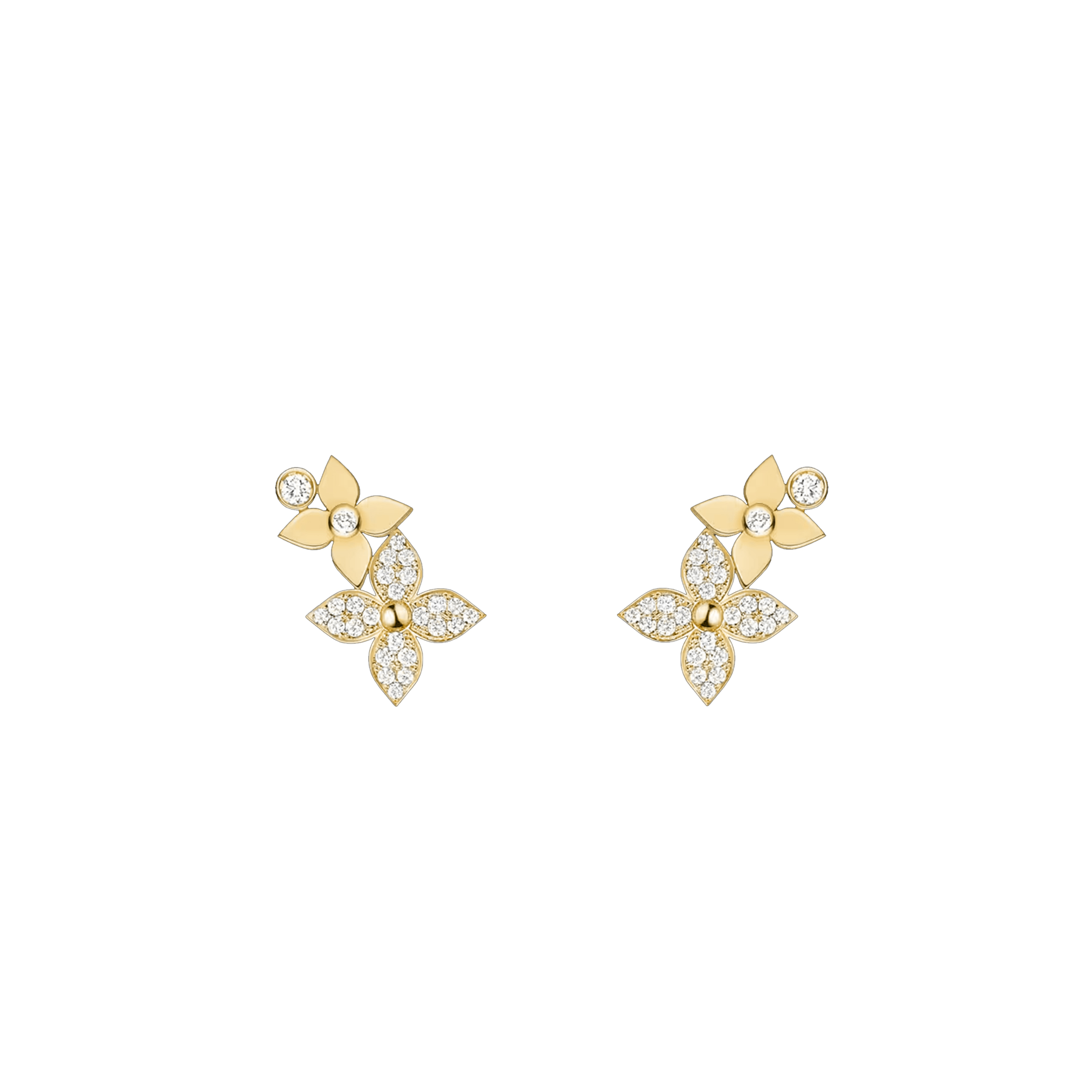 L0vis Vvtt0n IDYLLE BLOSSOM RIGHT EARRING PINK GOLD AND D1am0ndS PER UNIT Q96957 Master Quality