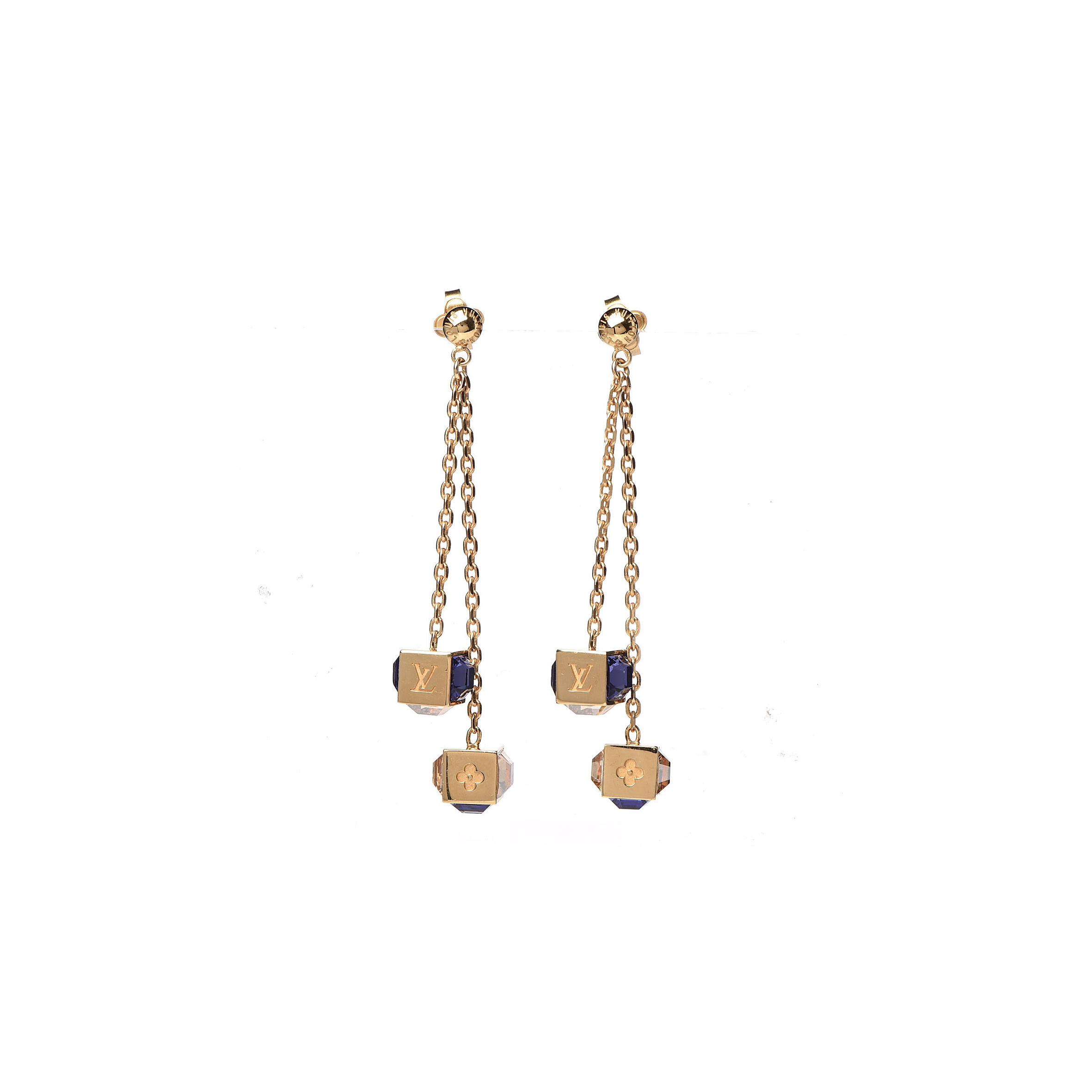 L0vis Vvtt0n GAMBLE METAL EARRINGS GOLD M66059 Master Quality
