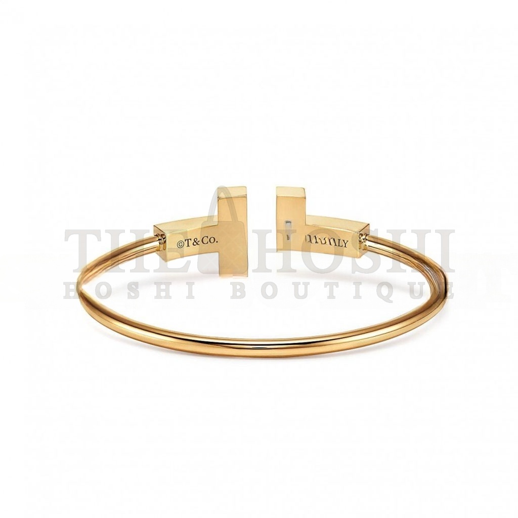 T*f*ny T WIDE MOTHER-OF-PEARL WIRE BRACELET 67863542 Master Quality