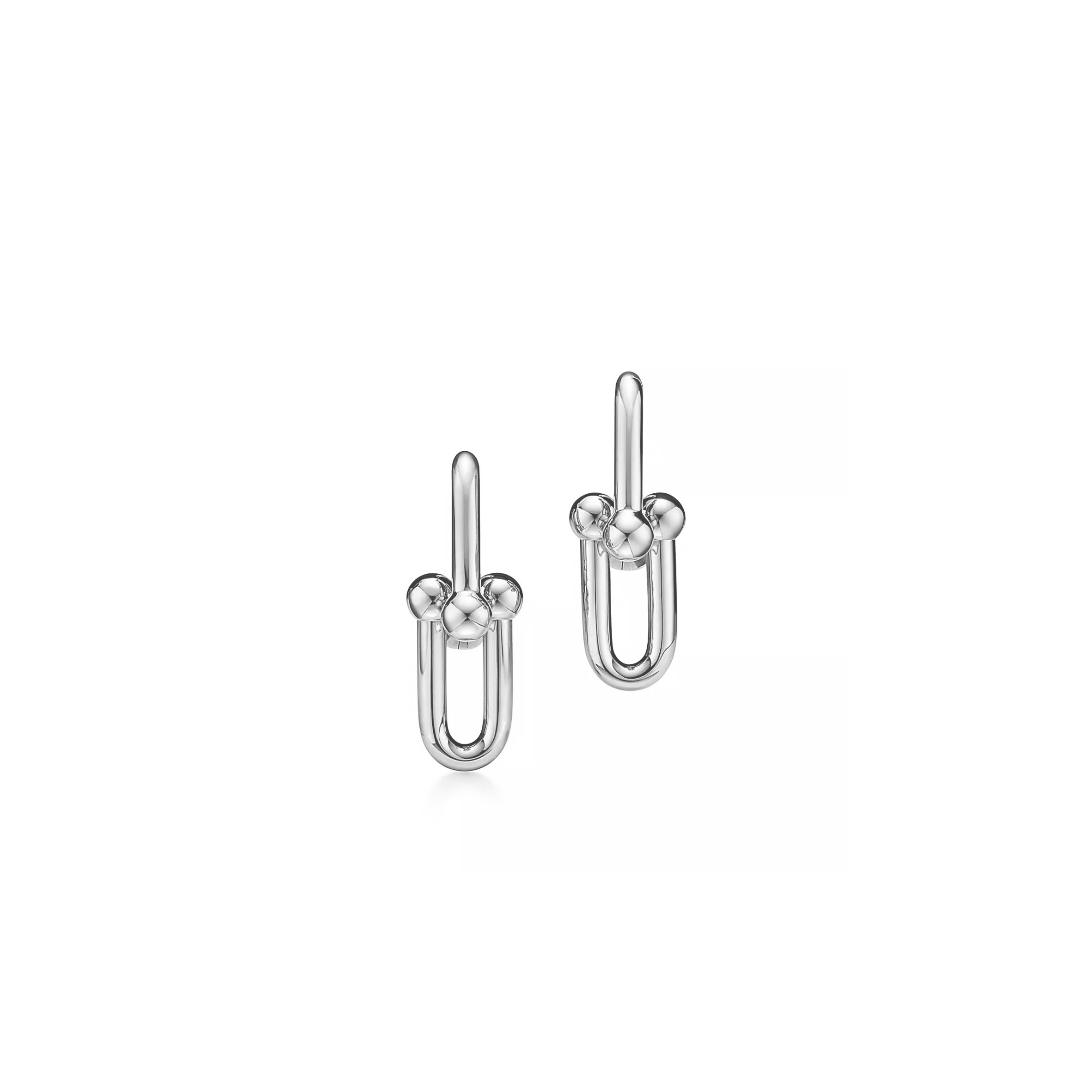 T*f*ny HARDWEAR MEDIUM LINK EARRINGS 735845 Master Quality