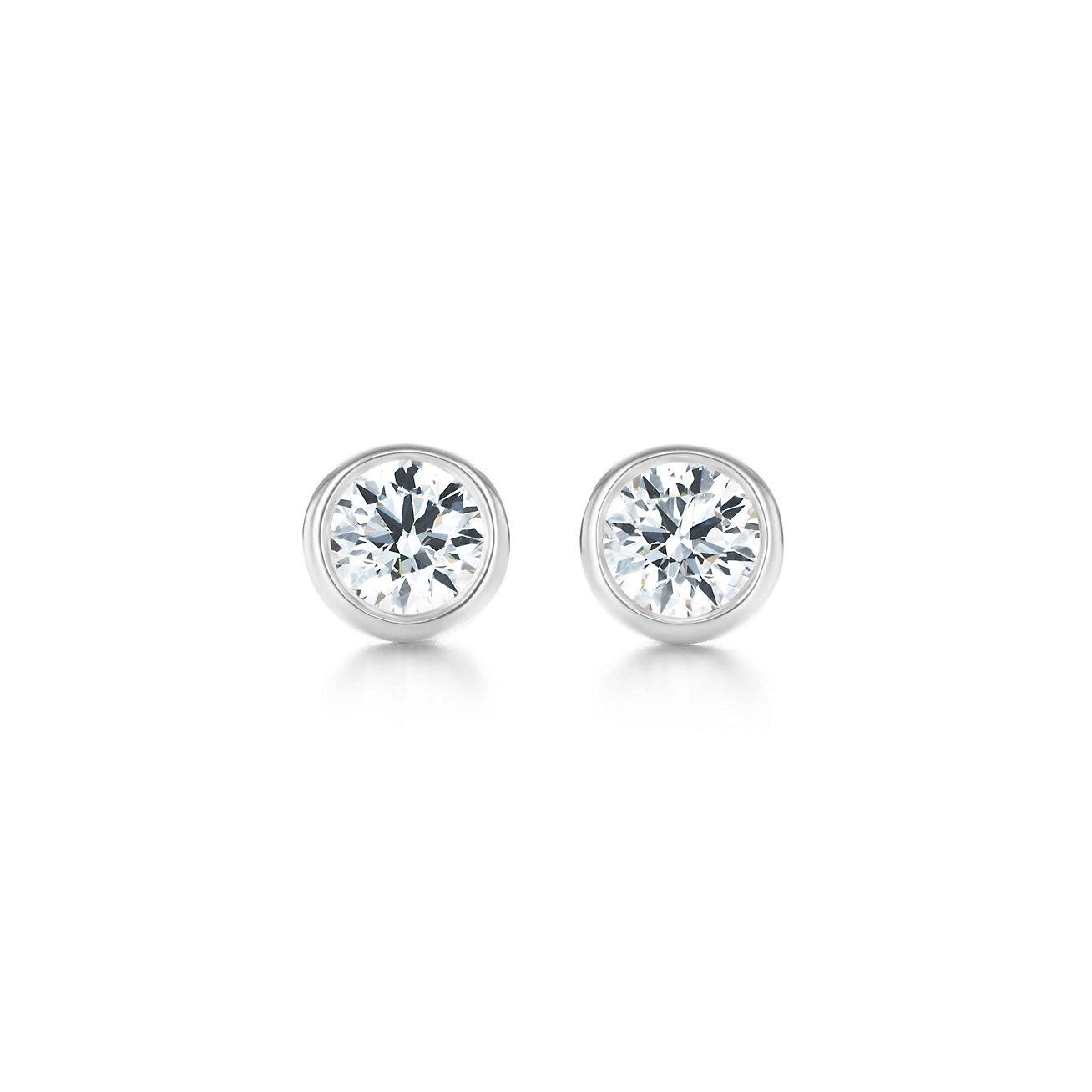 T*f*ny  ELSA PERETTI® D1am0ndS BY THE YARD® EARRINGS IN PLATINUM 60017554 Master Quality