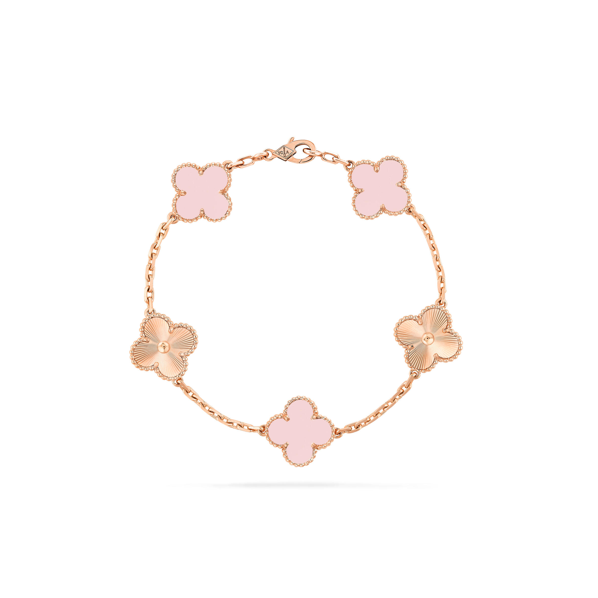 V*n Cl**f ARPELS VINTAGE ALHAMBRA BRACELET ROSE GOLD 610030 Master Quality