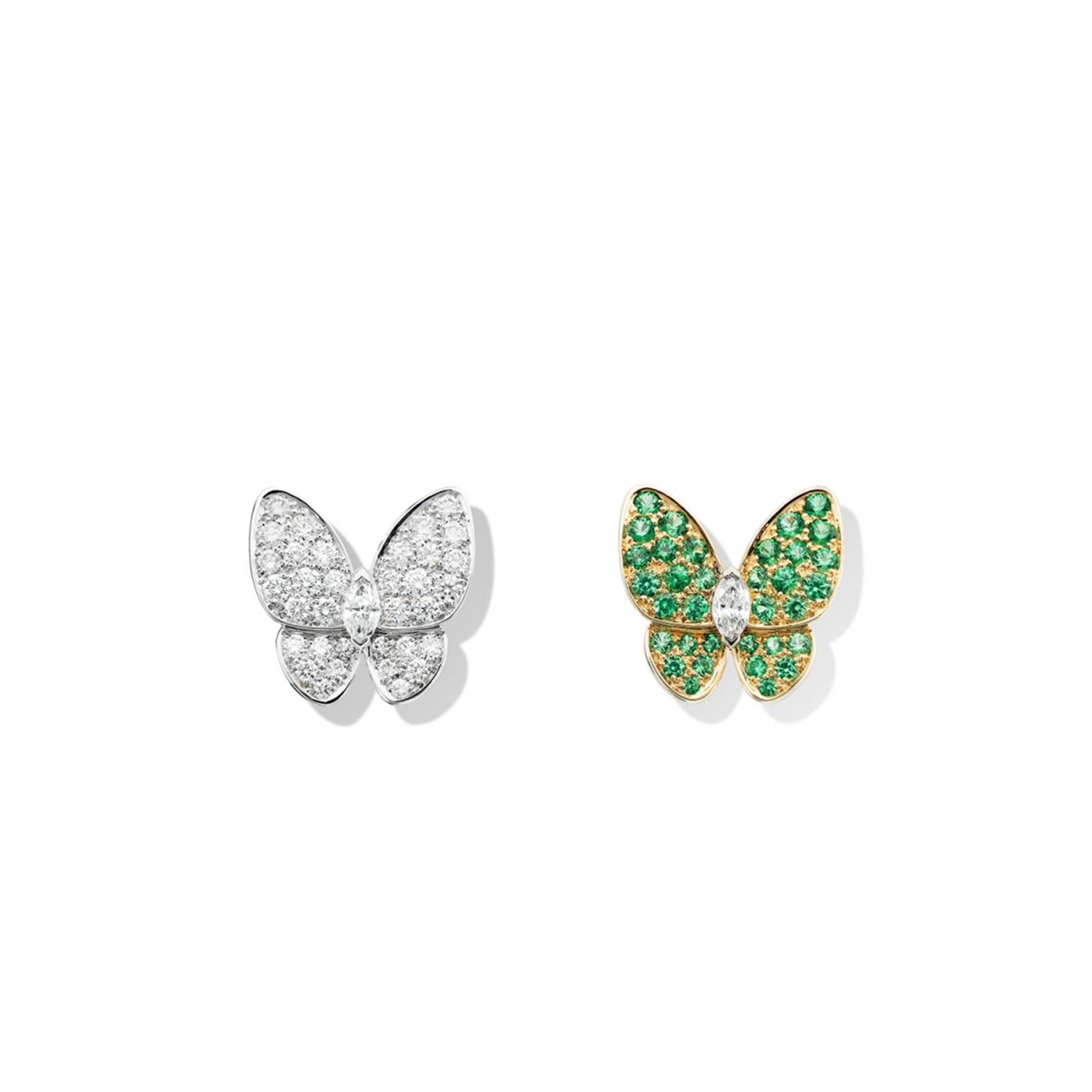 V*n Cl**f ARPELS TWO BUTTERFLY EARRINGS VCARO6W600 Master Quality
