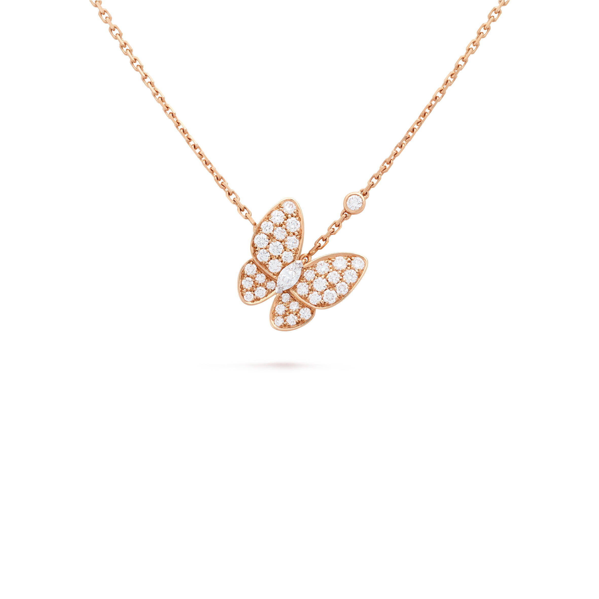 V*n Cl**f ARPELS TWO BUTTERFLY PENDANT VCARO3F500 Master Quality