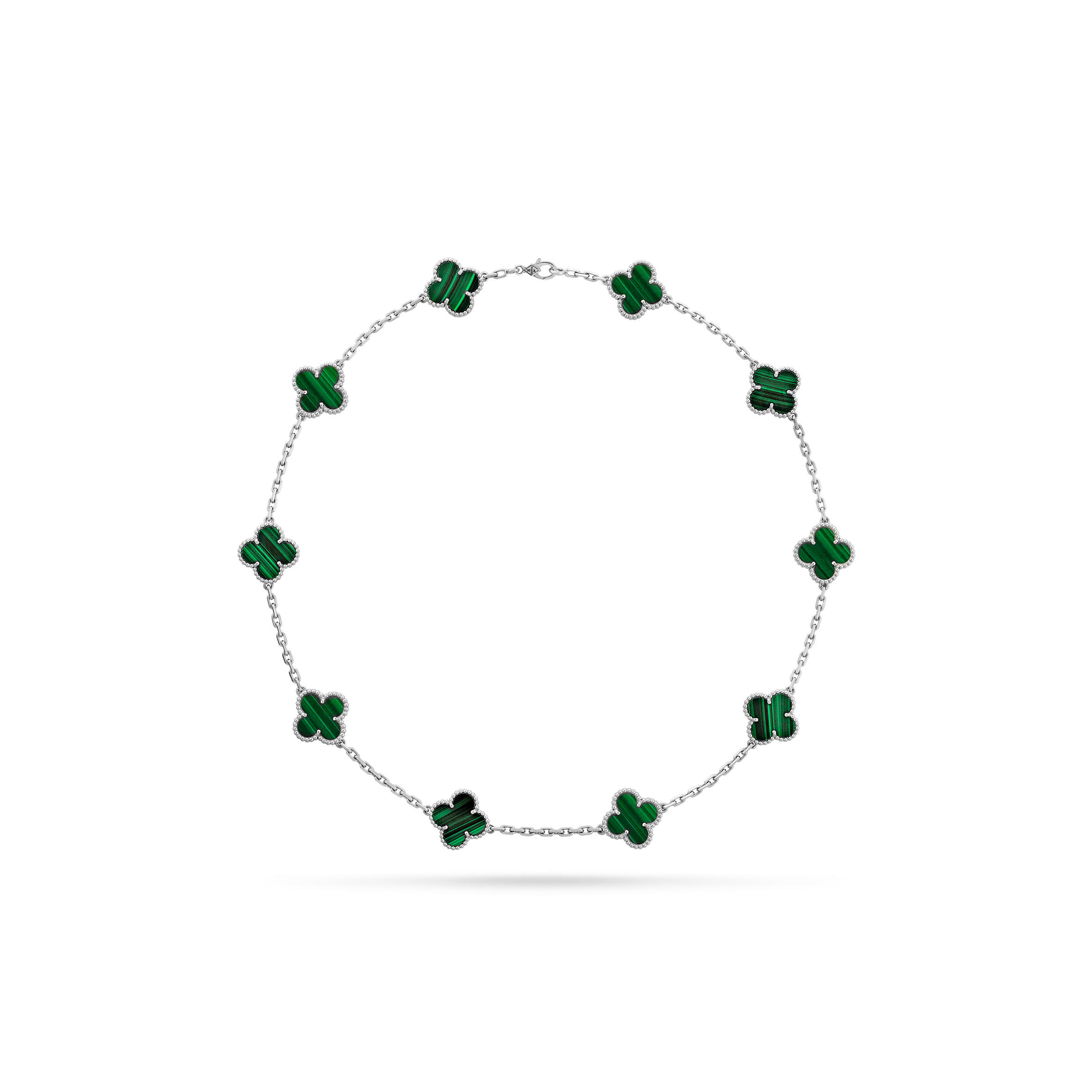 V*n Cl**f ARPELS VINTAGE ALHAMBRA NECKLACE, 10 MOTIFS VCARO3QW00 Master Quality