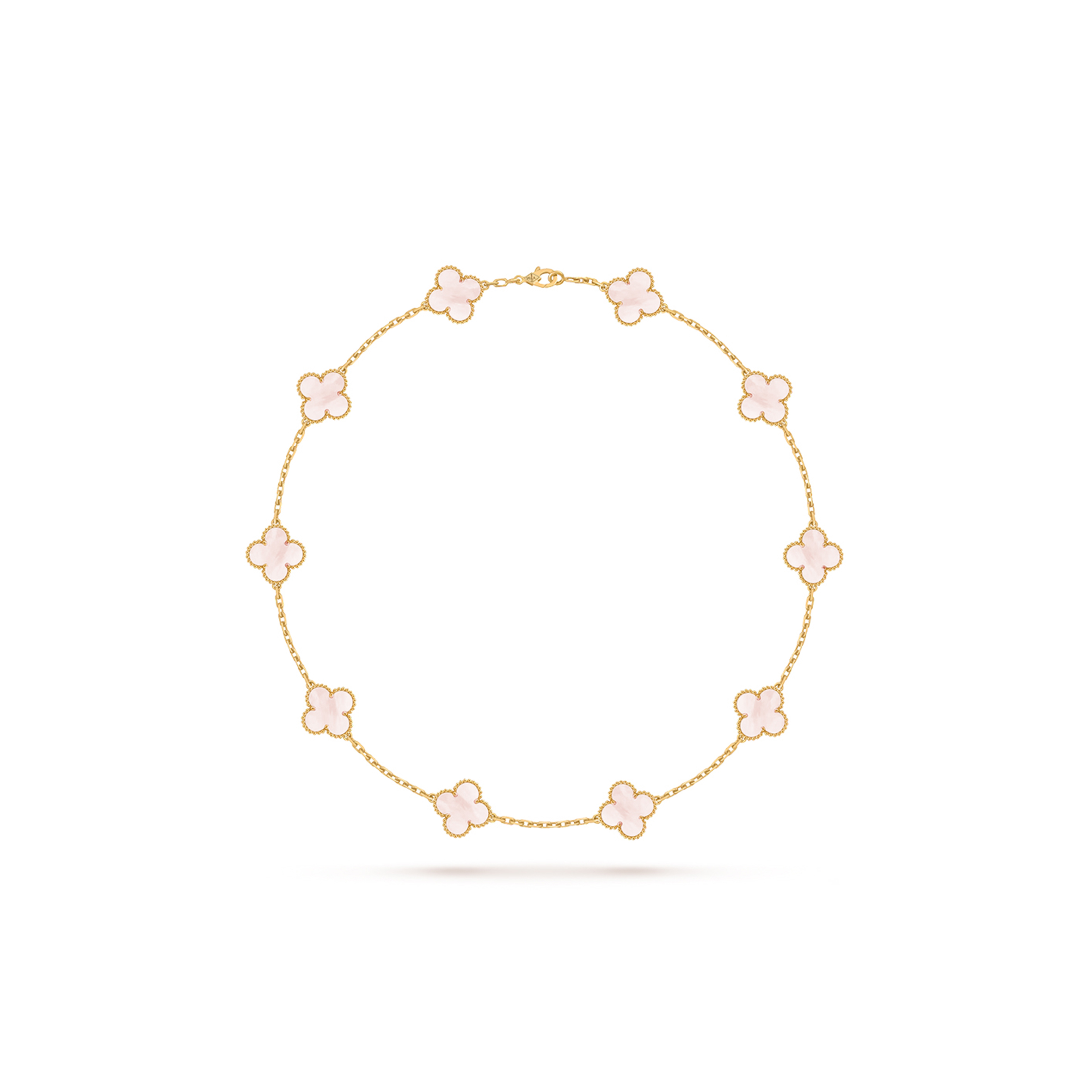 V*n Cl**f ARPELS VINTAGE ALHAMBRA NECKLACE, 10 MOTIFS VCARA42800 Master Quality