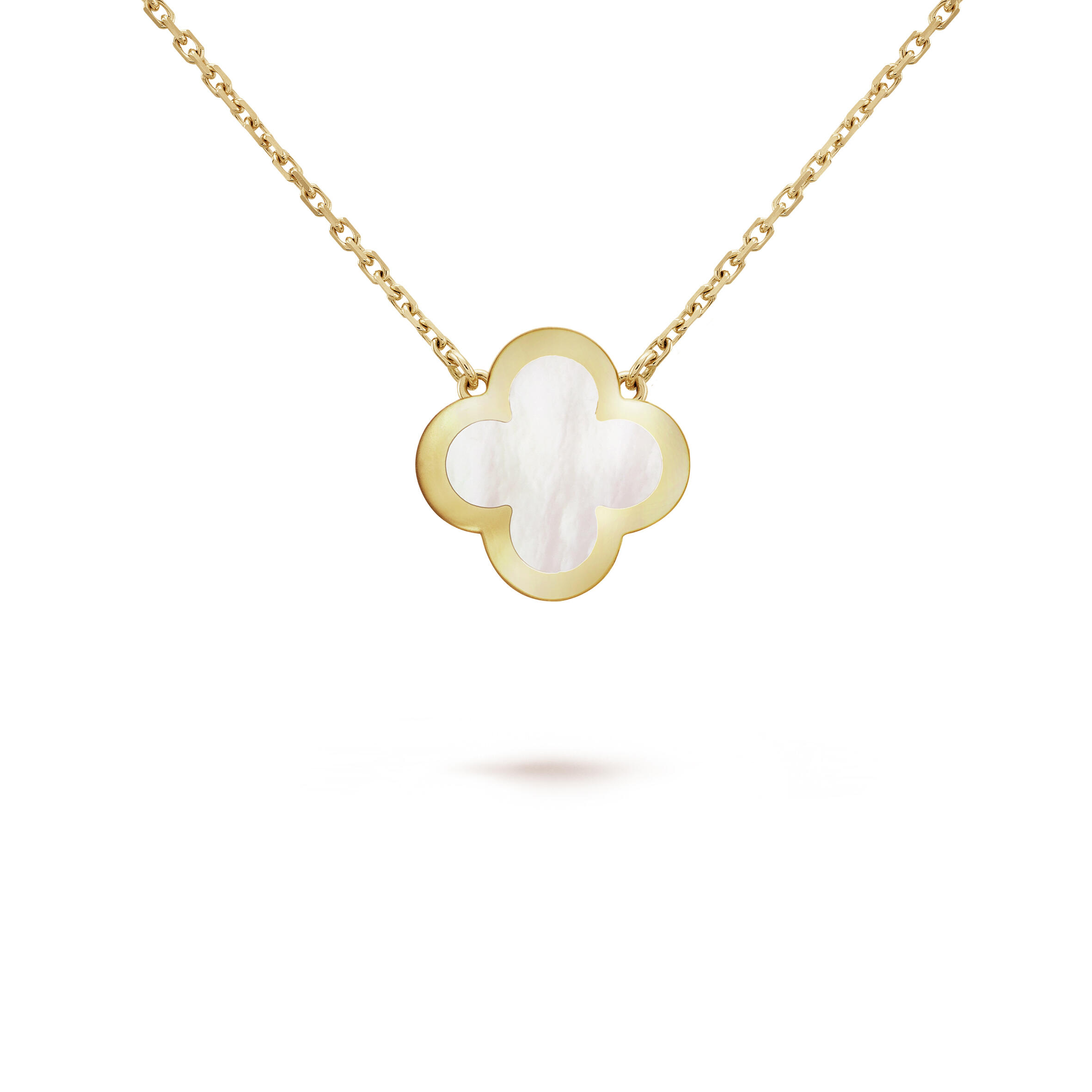 V*n Cl**f ARPELS PURE ALHAMBRA PENDANT - YELLOW GOLD, MOTHER-OF-PEARL  VCARA39700 Master Quality