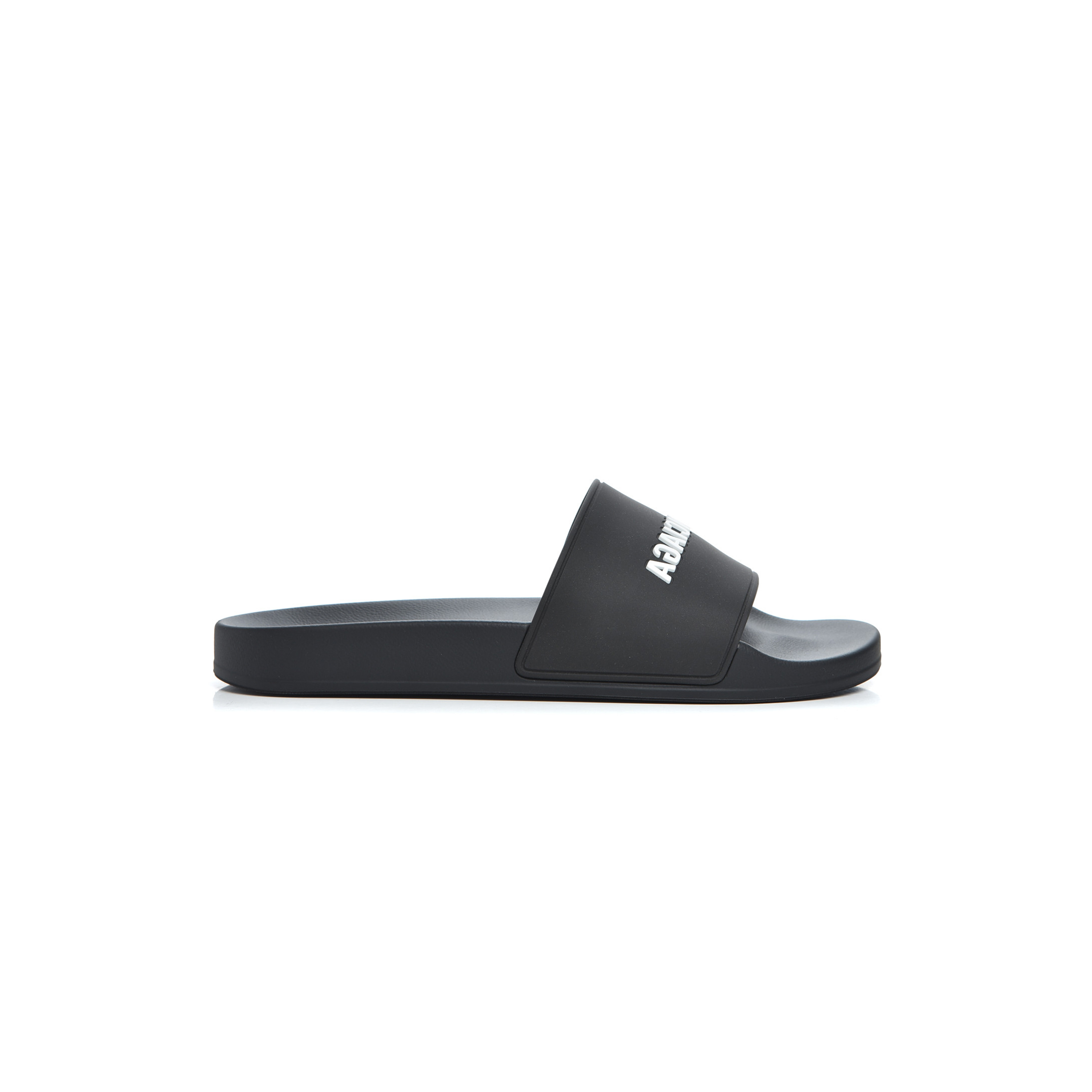 Ba1en*iaga PVC LOGO MENS POOL SLIDE SANDALS BLACK Master Quality