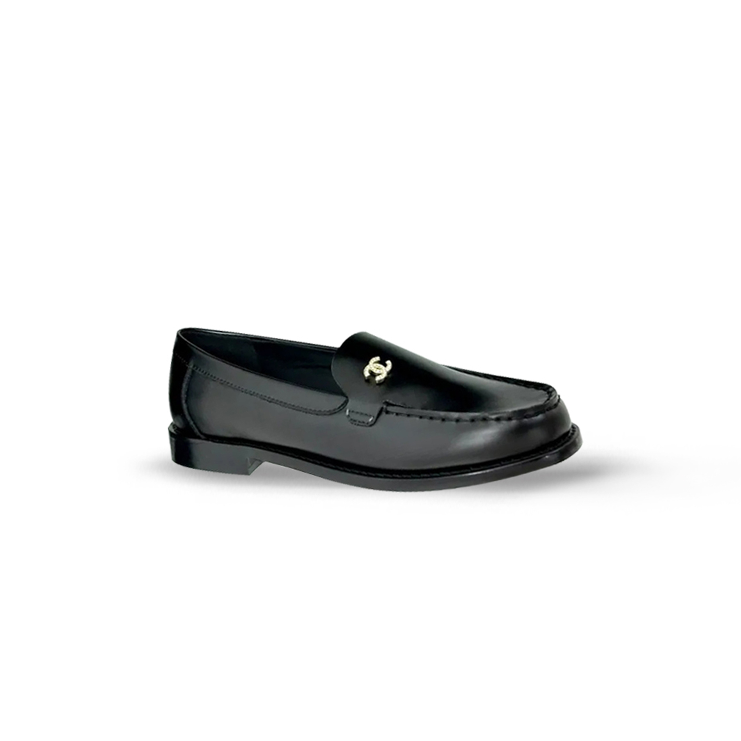 Ch**el ROUND TOE BUCKLE LOAFERS Master Quality