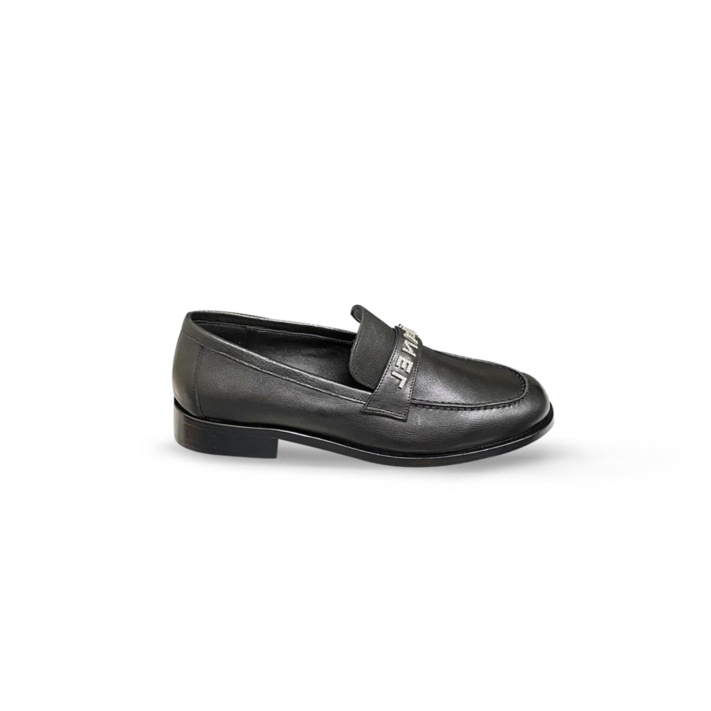 Ch**el BLACK LEATHER LOAFERS PHARRELL Master Quality