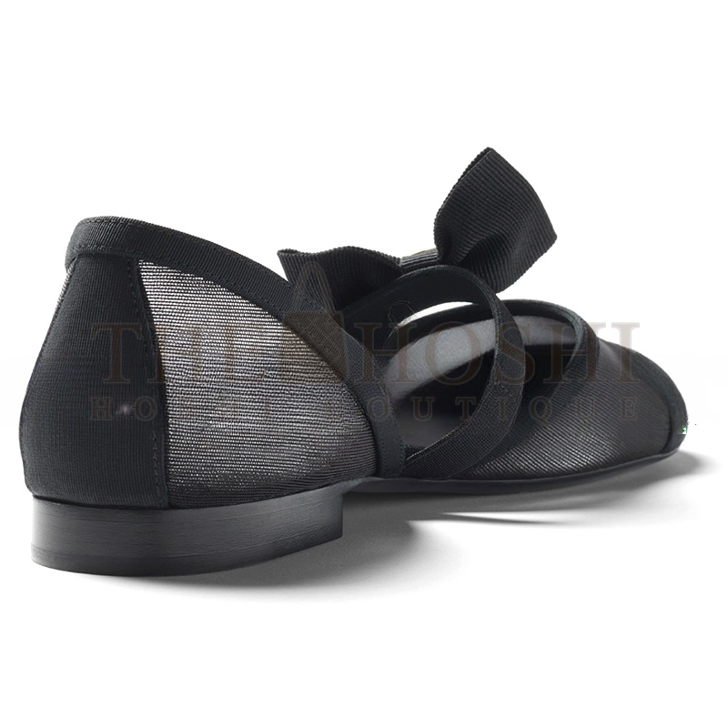 Ch**el MARY JANES MESH &amp; GROSGRAIN G46701 Master Quality