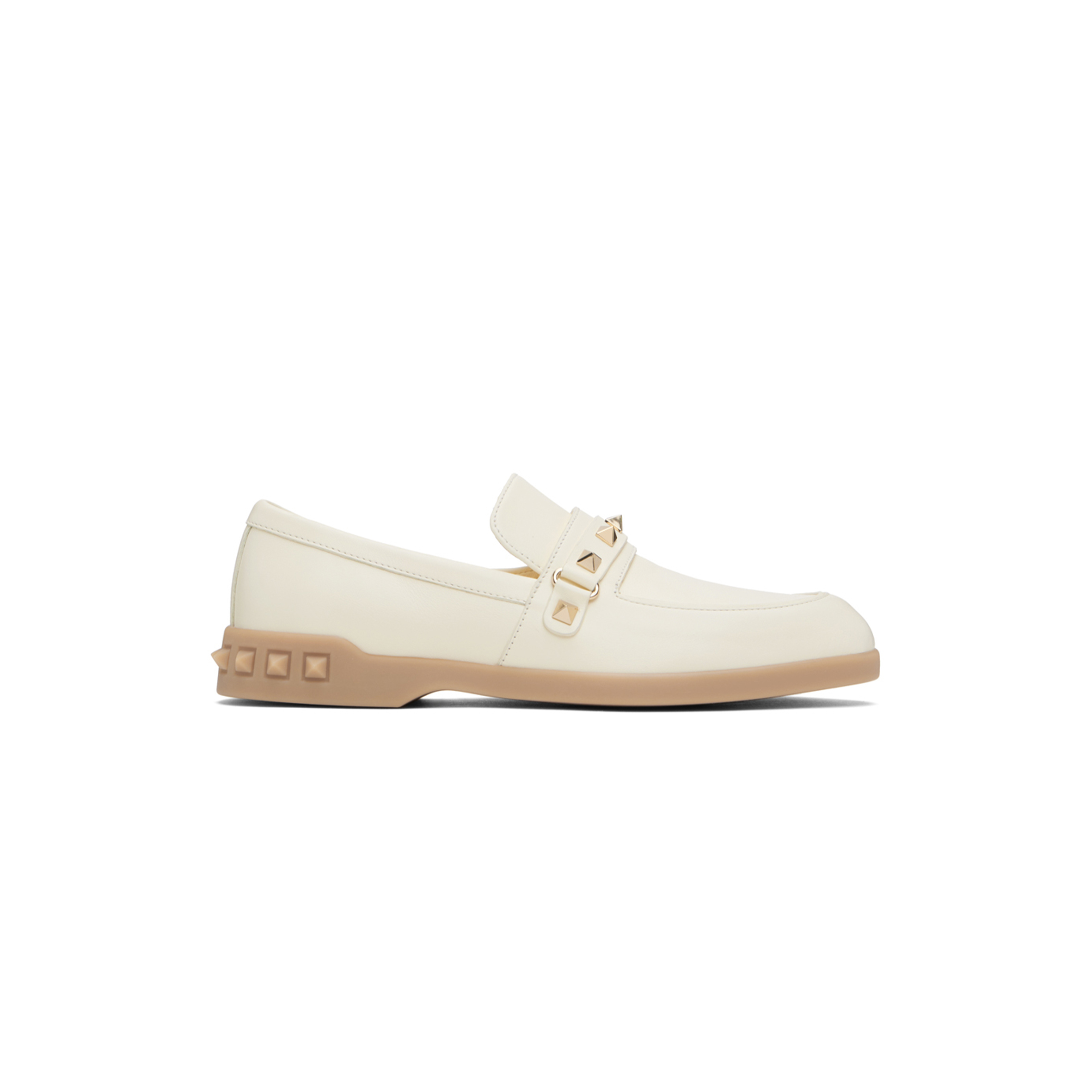 Va1e*ntin0 WHITE LEISURE FLOWS LOAFERS BY Va1e*ntin0 GARAVANI Master Quality