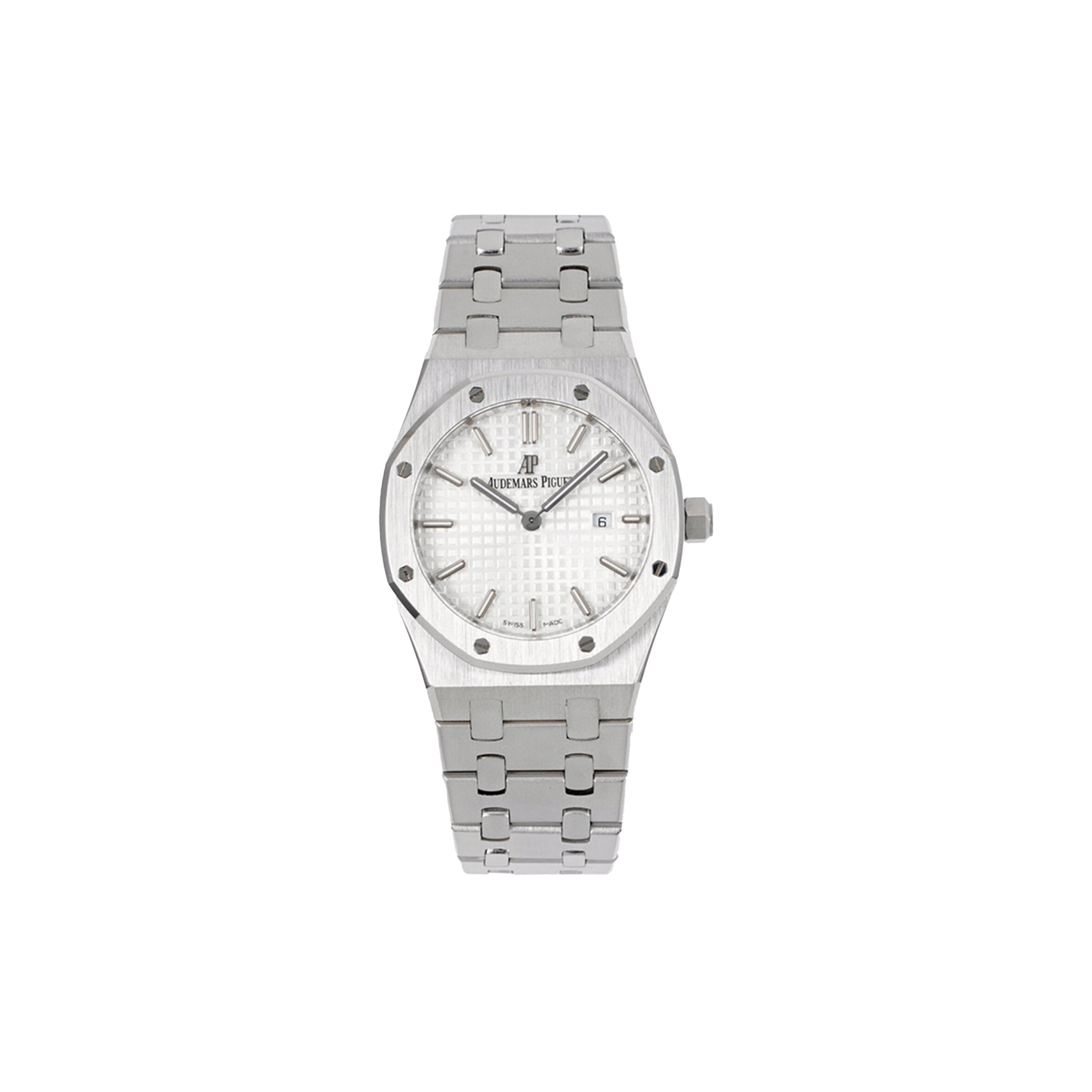 AUDEMARS P1g*et ROYAL OAK QUARTZ STEEL WHITE DIAL 33MM  WATCH 67650ST Master Quality