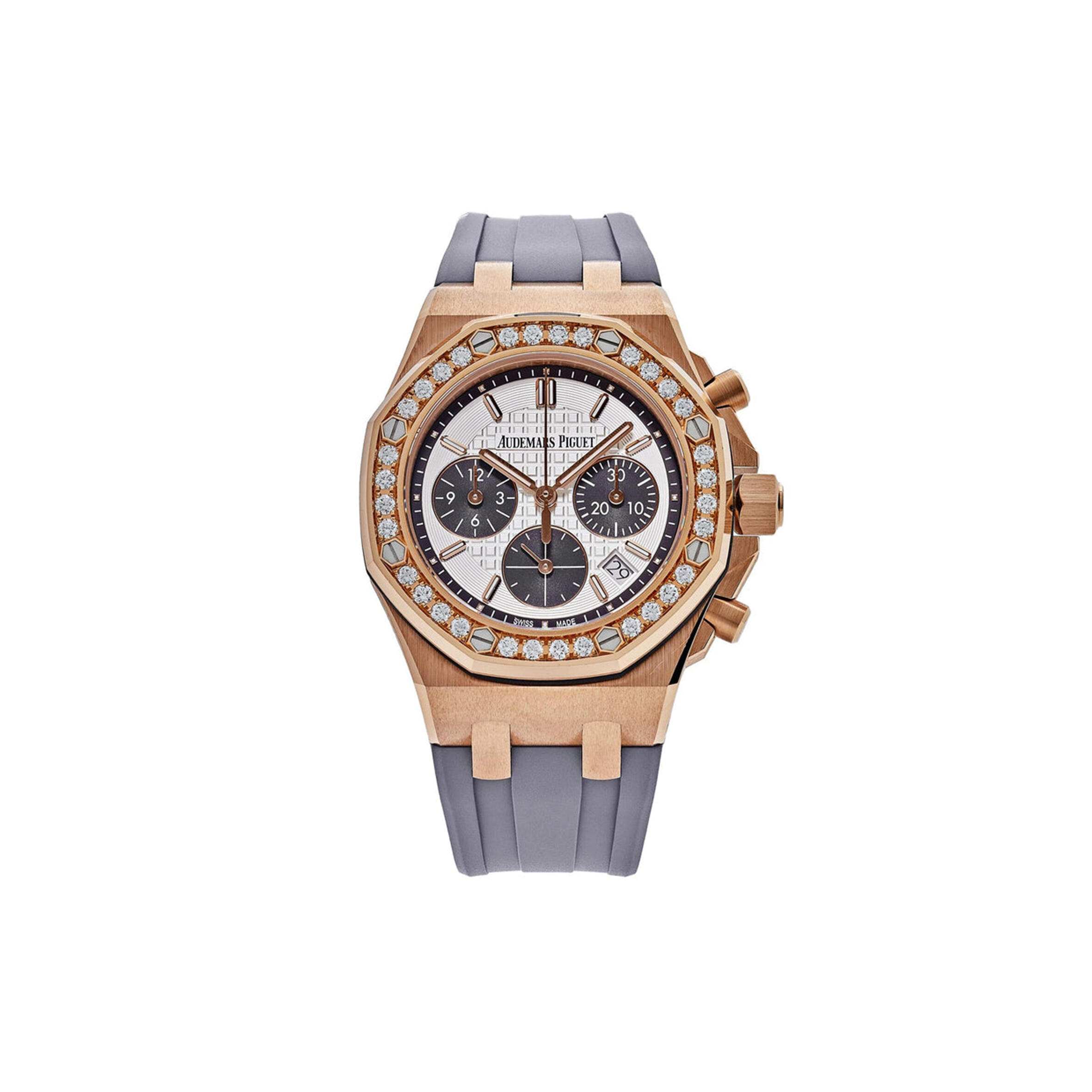 AUDEMARS P1g*et ROYAL OAK OFFSHORE ROSE GOLD D1am0nd BEZEL 37MM WATCH 26231OR.ZZ.D003CA.01 Master Quality