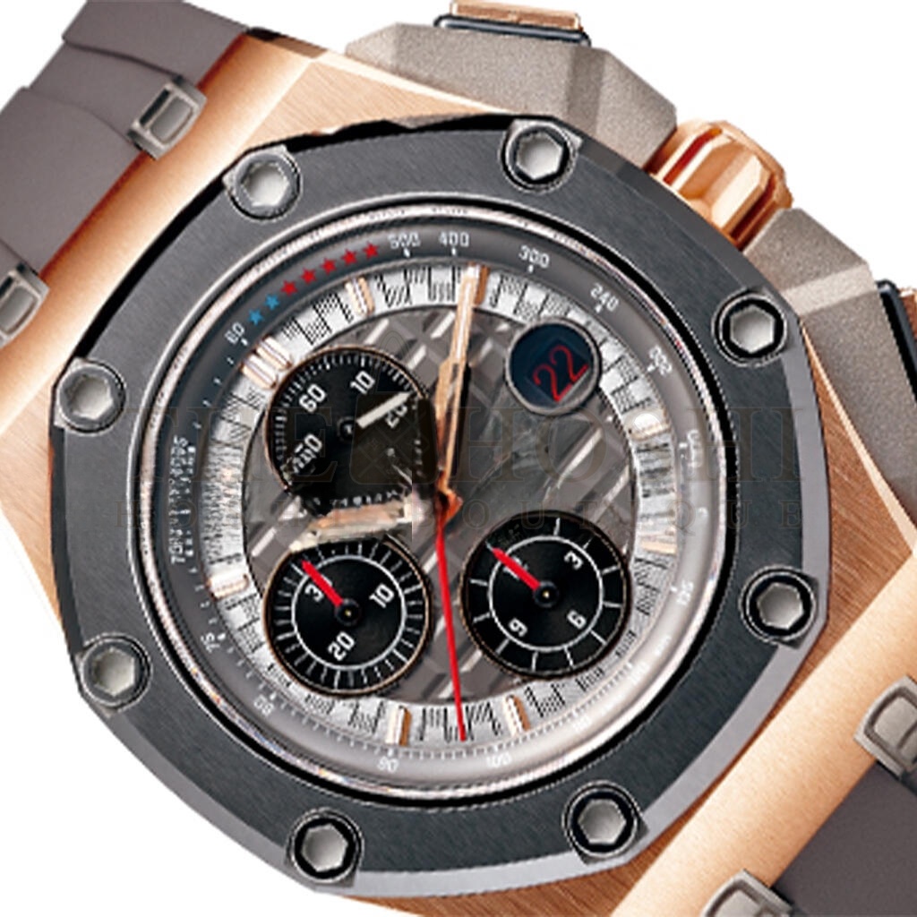 AUDEMARS P1g*et ROYAL OAK OFFSHORE 44MM ROSE GOLD BLACK DIAL WATCH 26401RO.OO.A002CA.02 Master Quality
