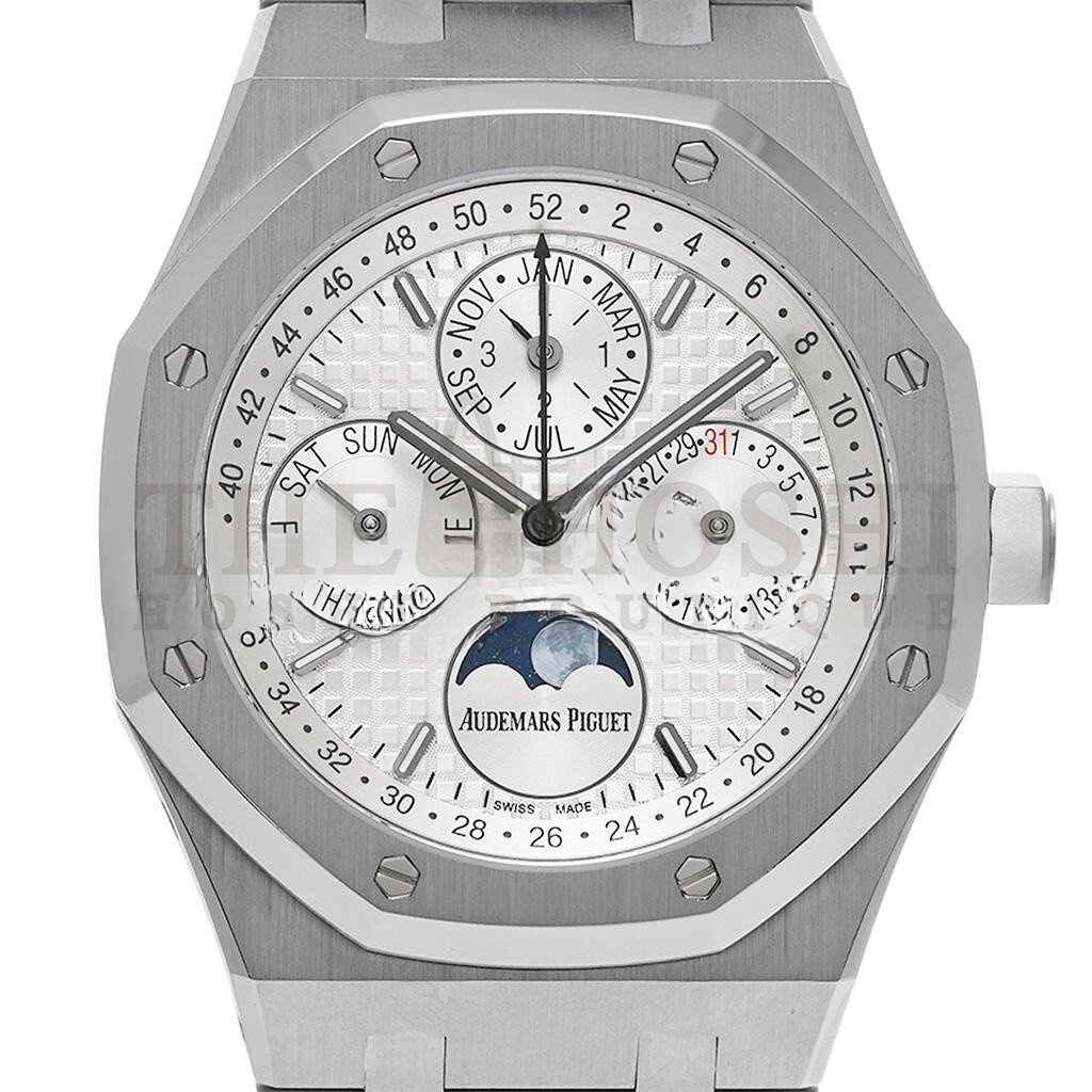 AUDEMARS P1g*et ROYAL OAK PERPETUAL CALENDAR STEEL WHITE DIAL 41MM WATCH 26574ST.OO.1220ST.01 Master Quality