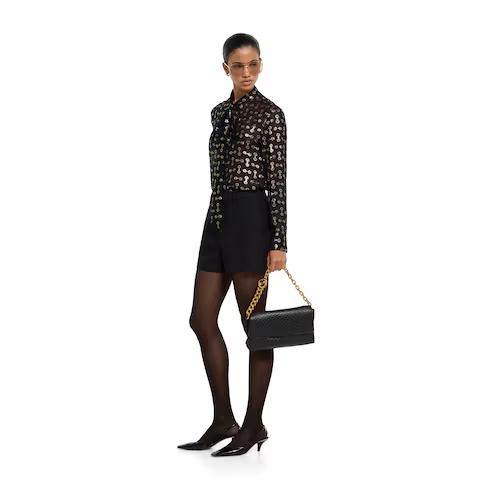 Gvc*1 Medium Shoulder Bag With Chain 28x16x7cm